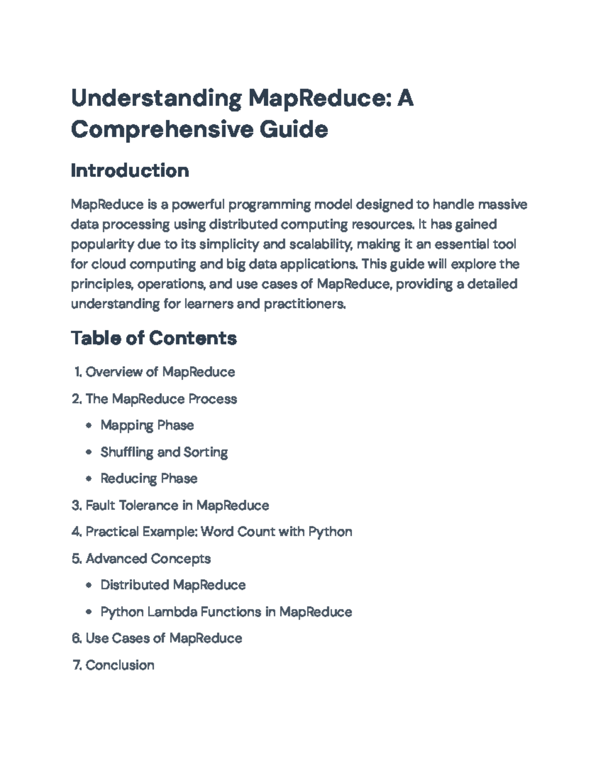 MapReduce: A Comprehensive Guide for Large-Scale Data Processing ...