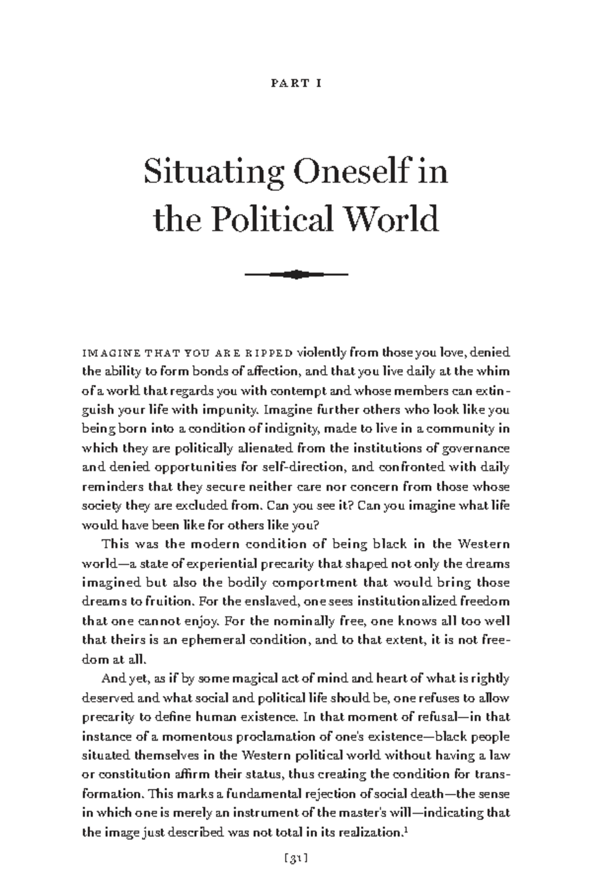 Situating Oneself in the Political World: Reflections on Afro-Modern ...