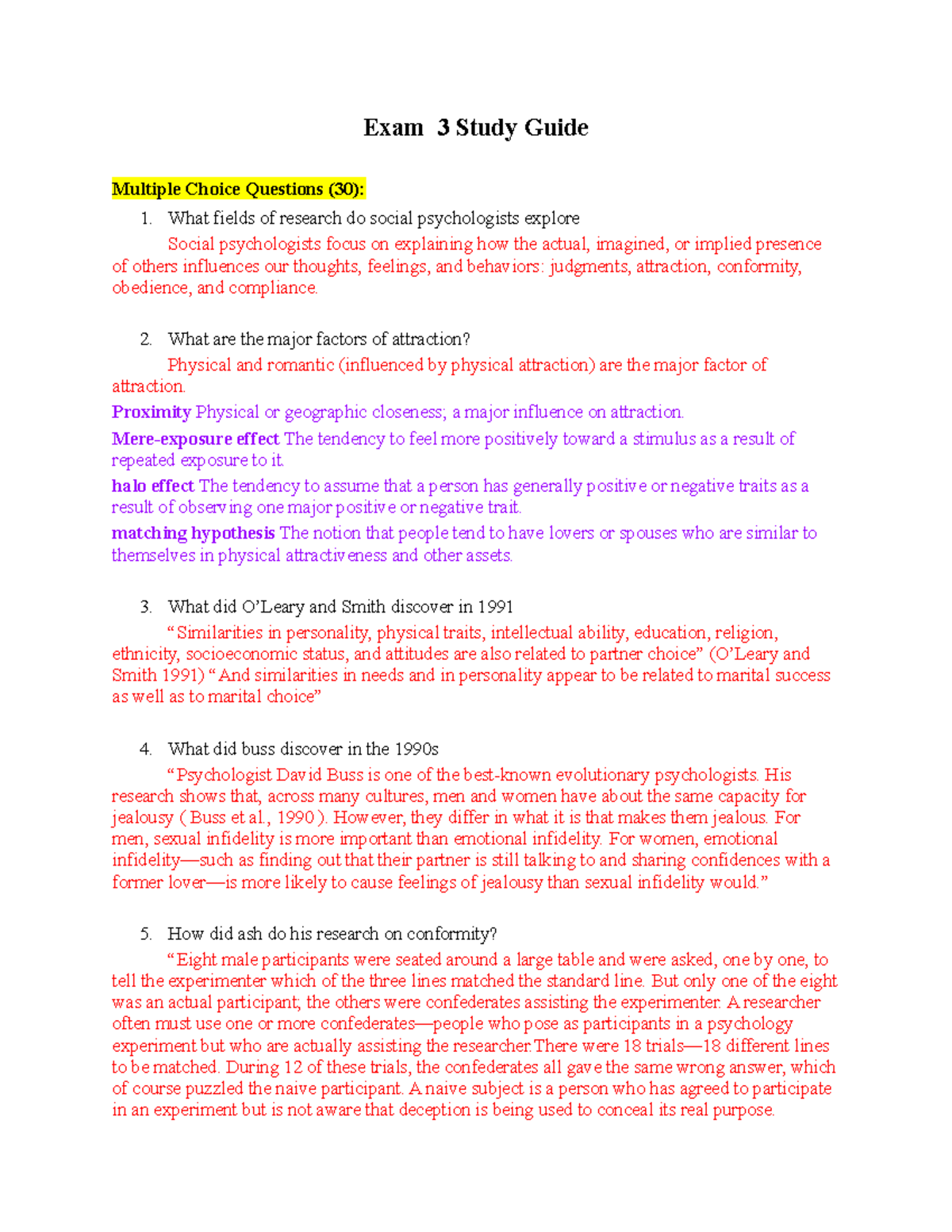 PSY 301: Exam 3 Study Guide on Social Psychology Concepts - Studocu