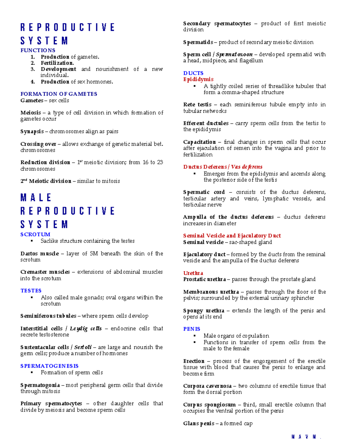 19-Reproductive-System - R E P R O D U C T I V E S Y S T E M FUNCTIONS ...