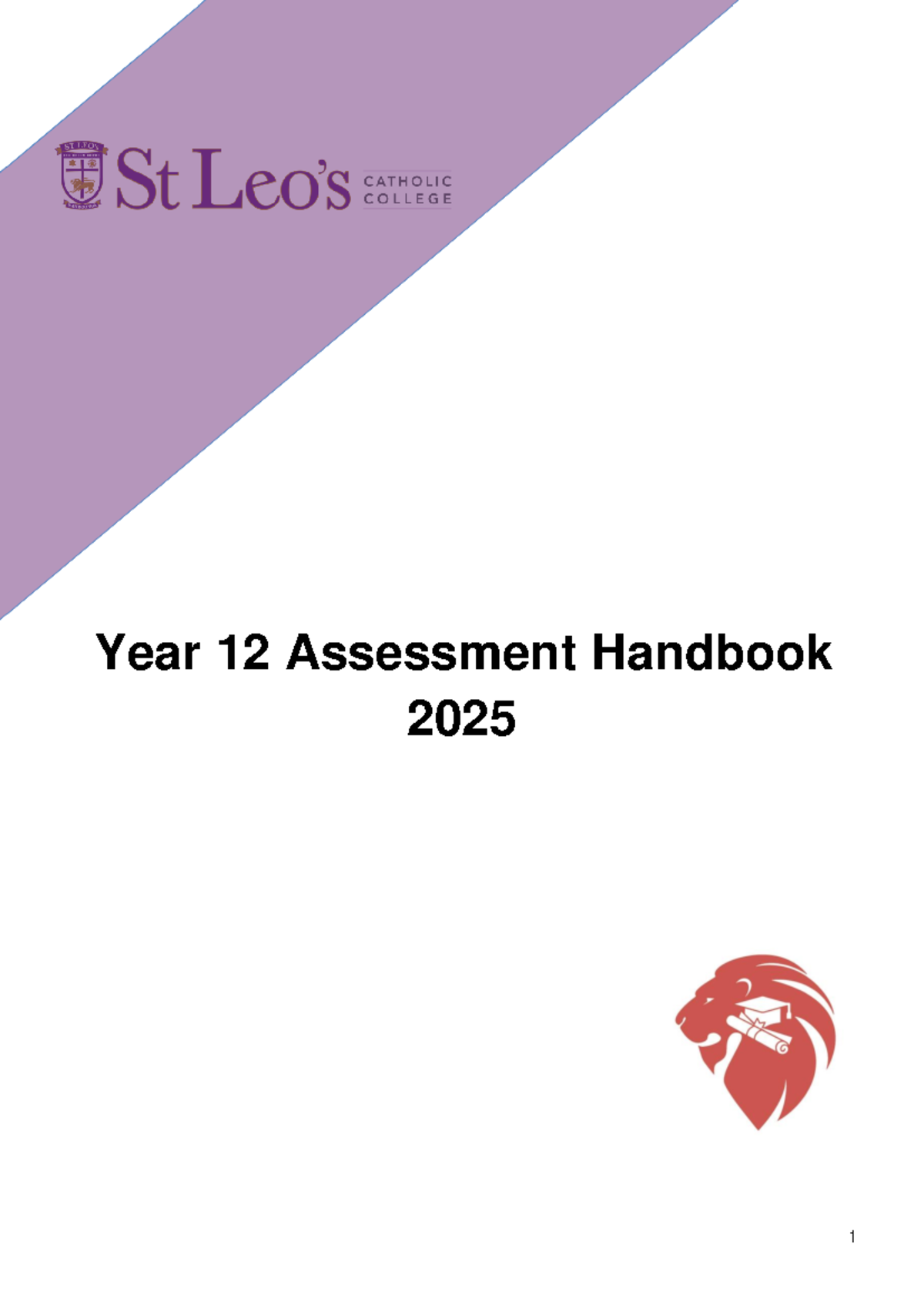 2025 Year 12 Assessment Handbook - St Leo's Catholic College - Studocu