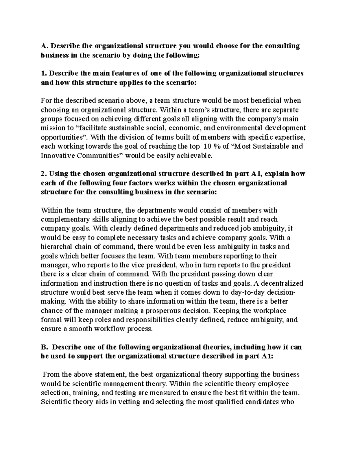 AVM1 Task 2: Addressing Returns in Shoe Manufacturing - Studocu