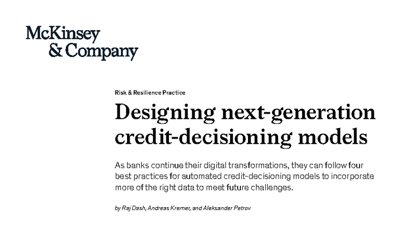Dash et al (2022) Best Practices for Designing Next-Gen Credit Models ...