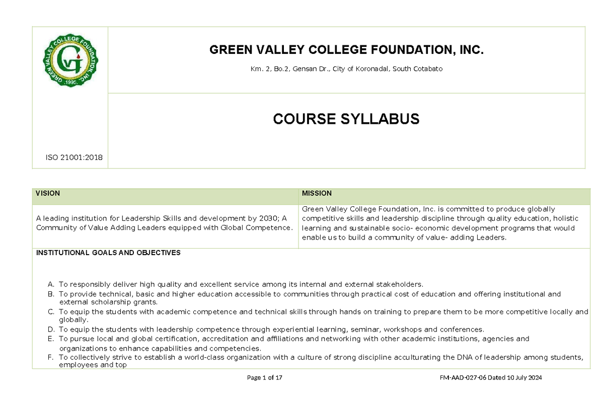 EDTECH 1: Technology for Teaching and Learning Course Syllabus - Studocu