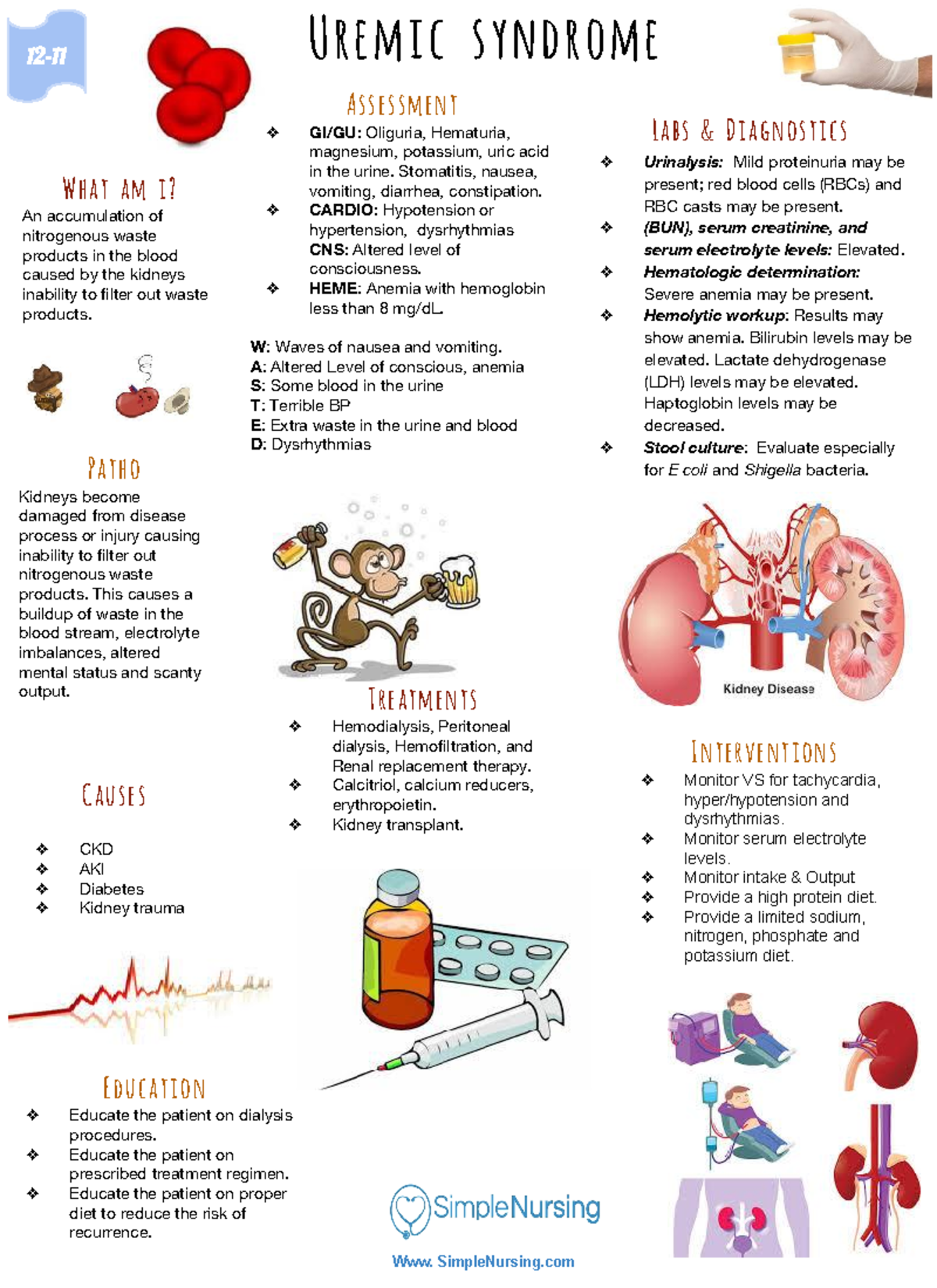 Uremic Syndrome - Med surg - 12 - 11 Uremic syndrome Www. SimpleNursing ...