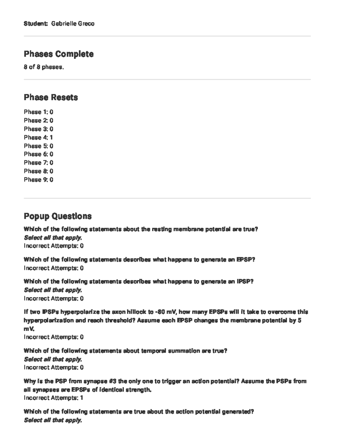 Neuron Function Overview and Quiz Questions - Studocu