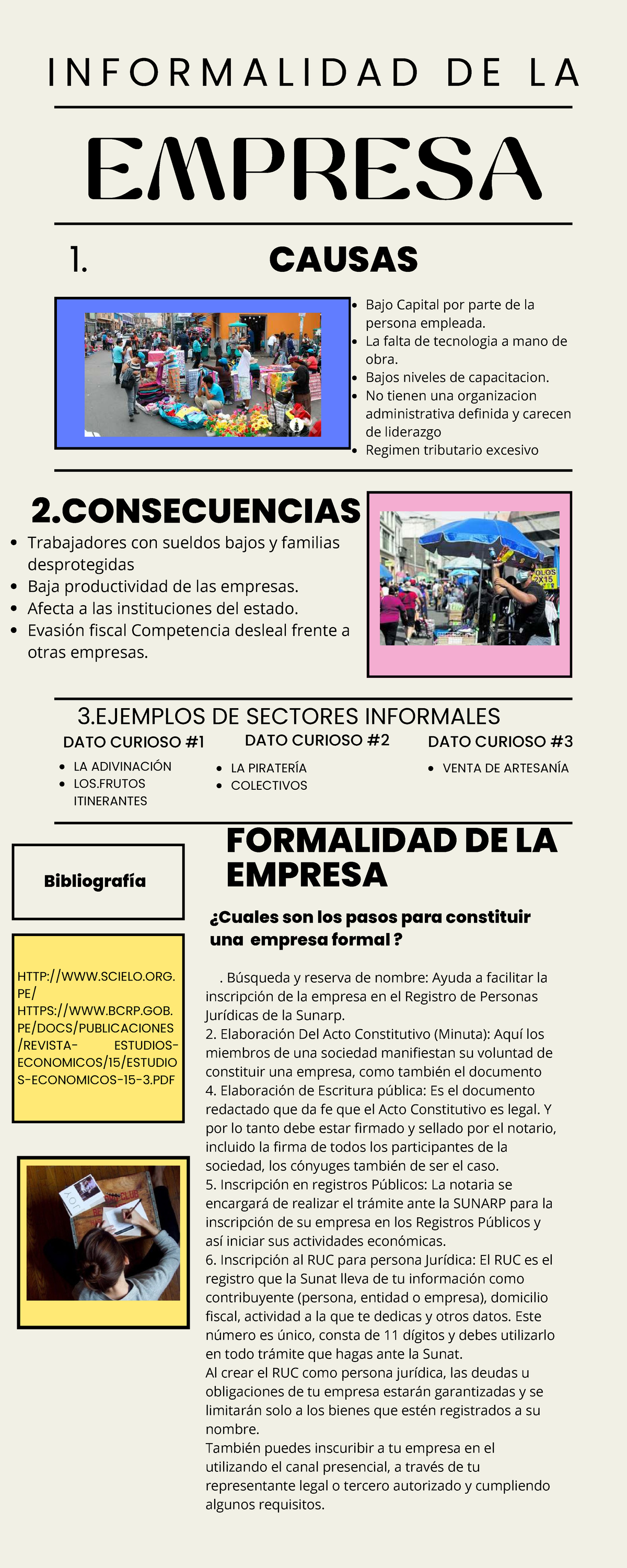 CAUSAS Y CONSECUENCIAS DE LA INFORMALIDAD EN EMPRESAS - ADMIN 1 - Studocu