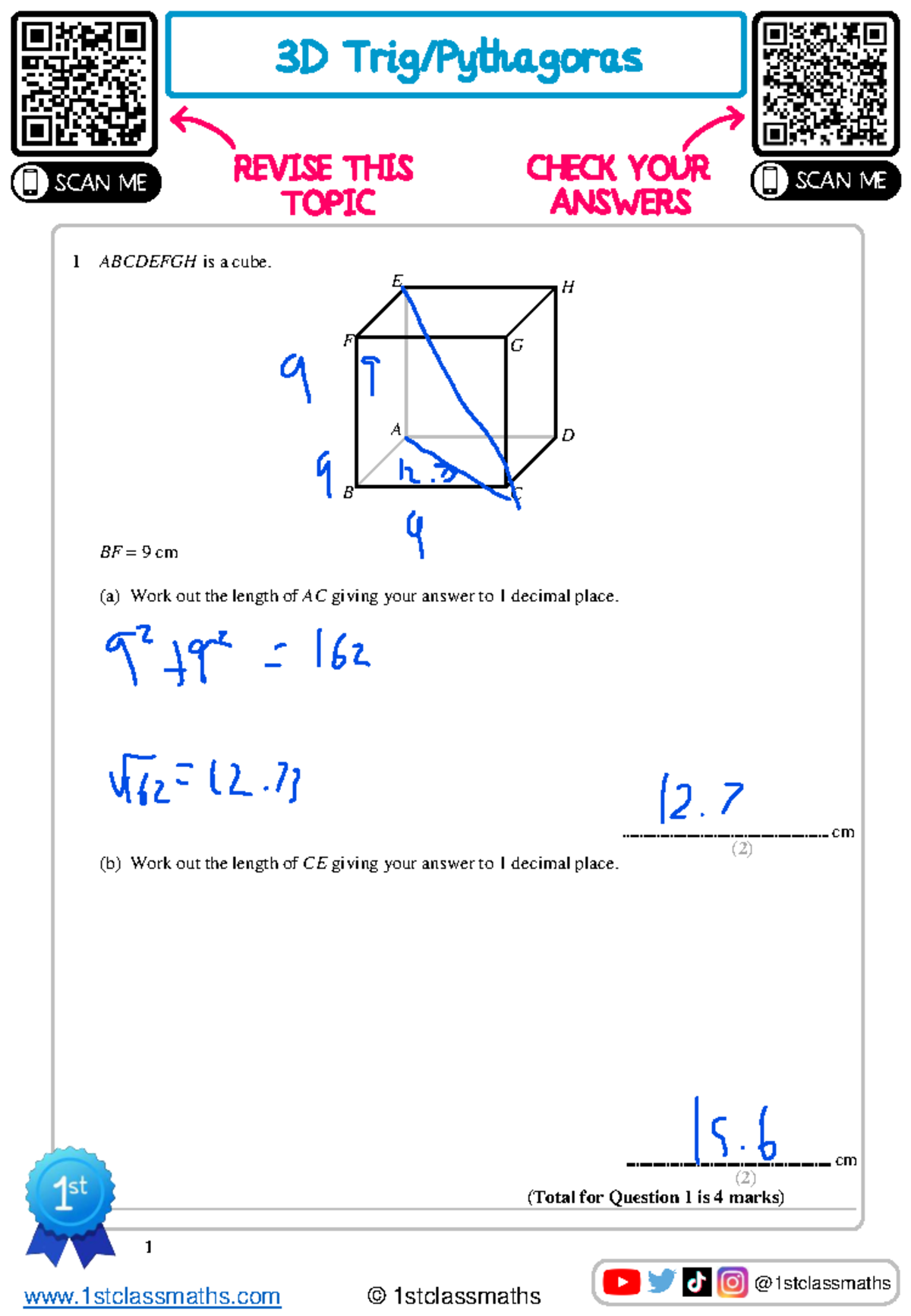 3D Trigonometry FM - Fun Maths Solutions and Exercises - Studocu