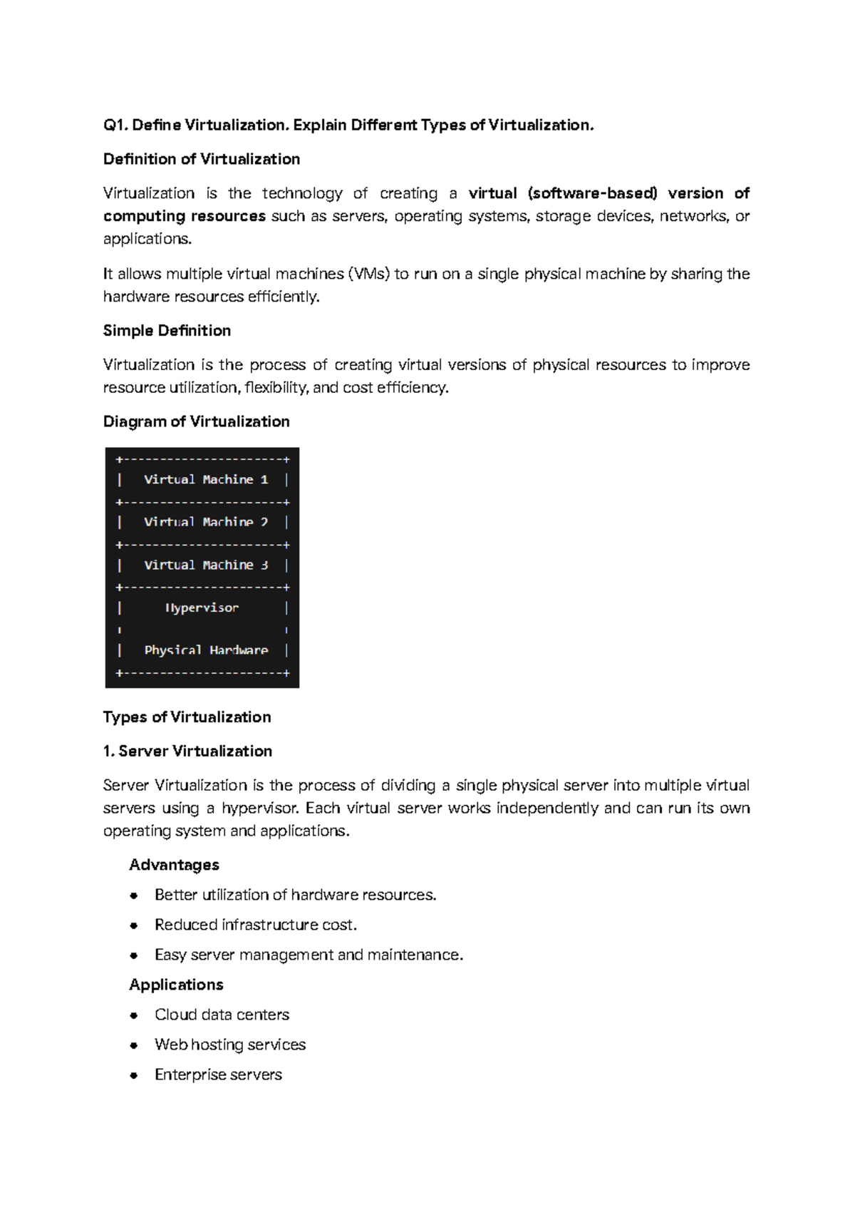 CC Unit 3 - Virtualization Concepts and Resource Management Notes - Studocu
