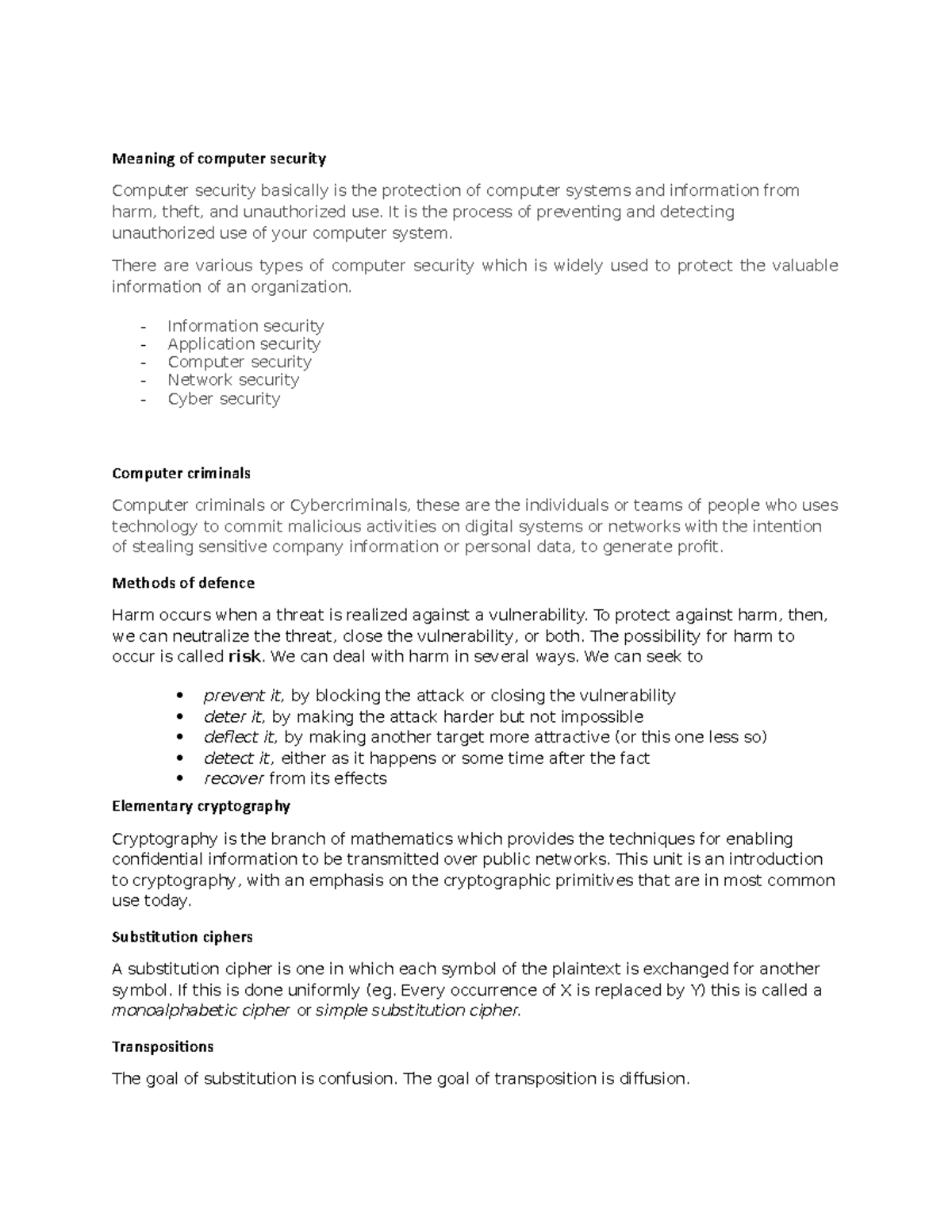 IAS - Information Technology - Meaning of computer security Computer ...