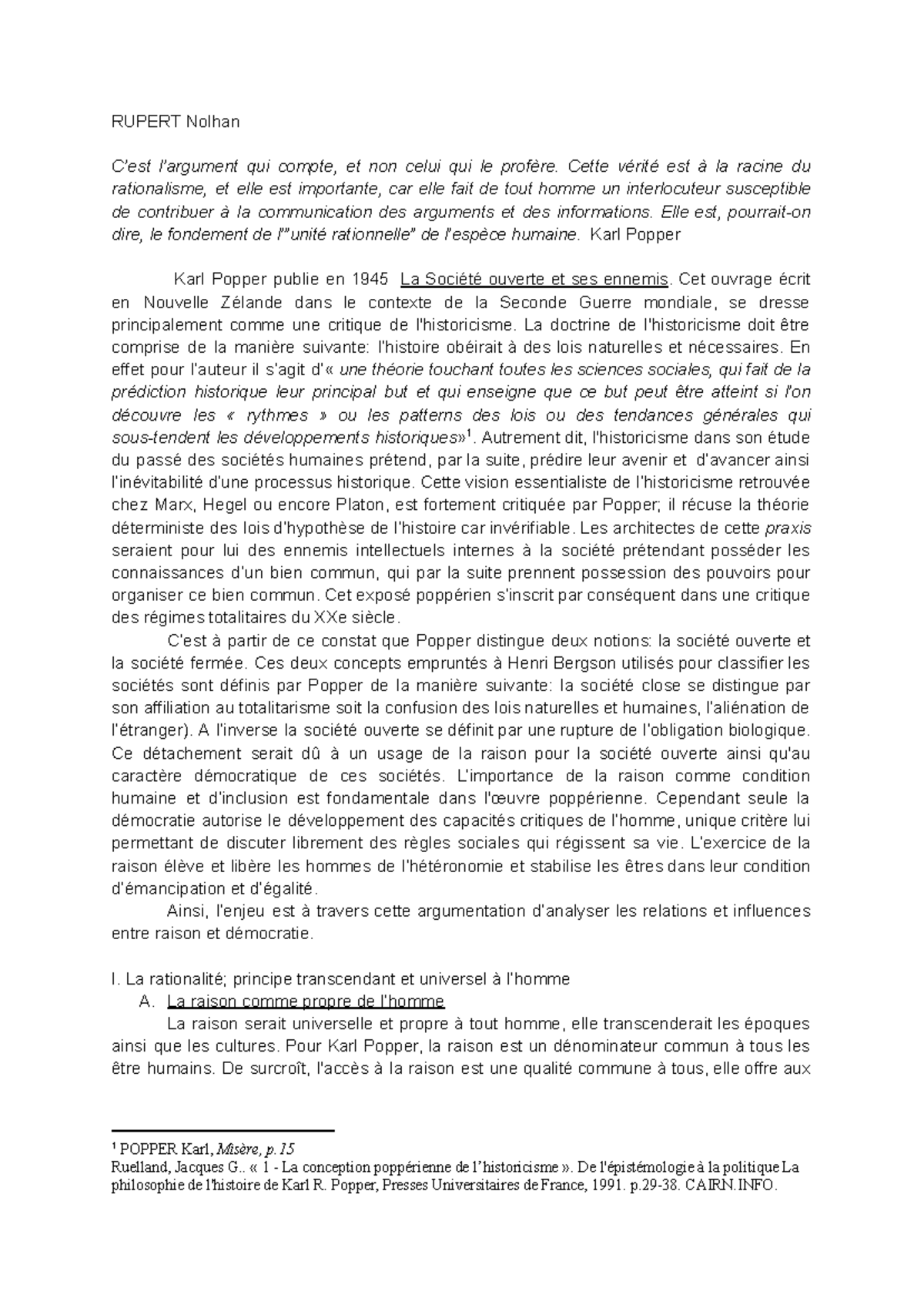 DM 2023: Karl Popper et l'Éthique de la Discussion par Rupert Nolhan ...