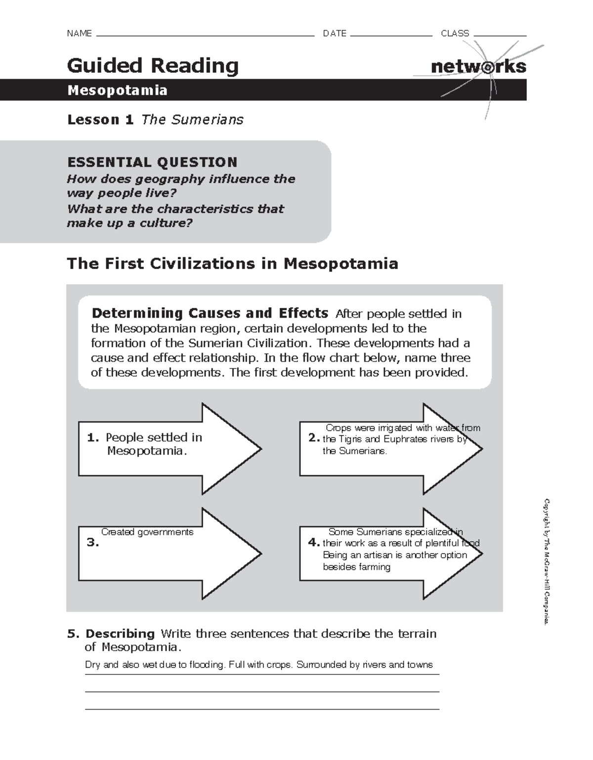 4 WH Mesopotamia Lesson 1: Exploring Sumerian Civilization - Studocu