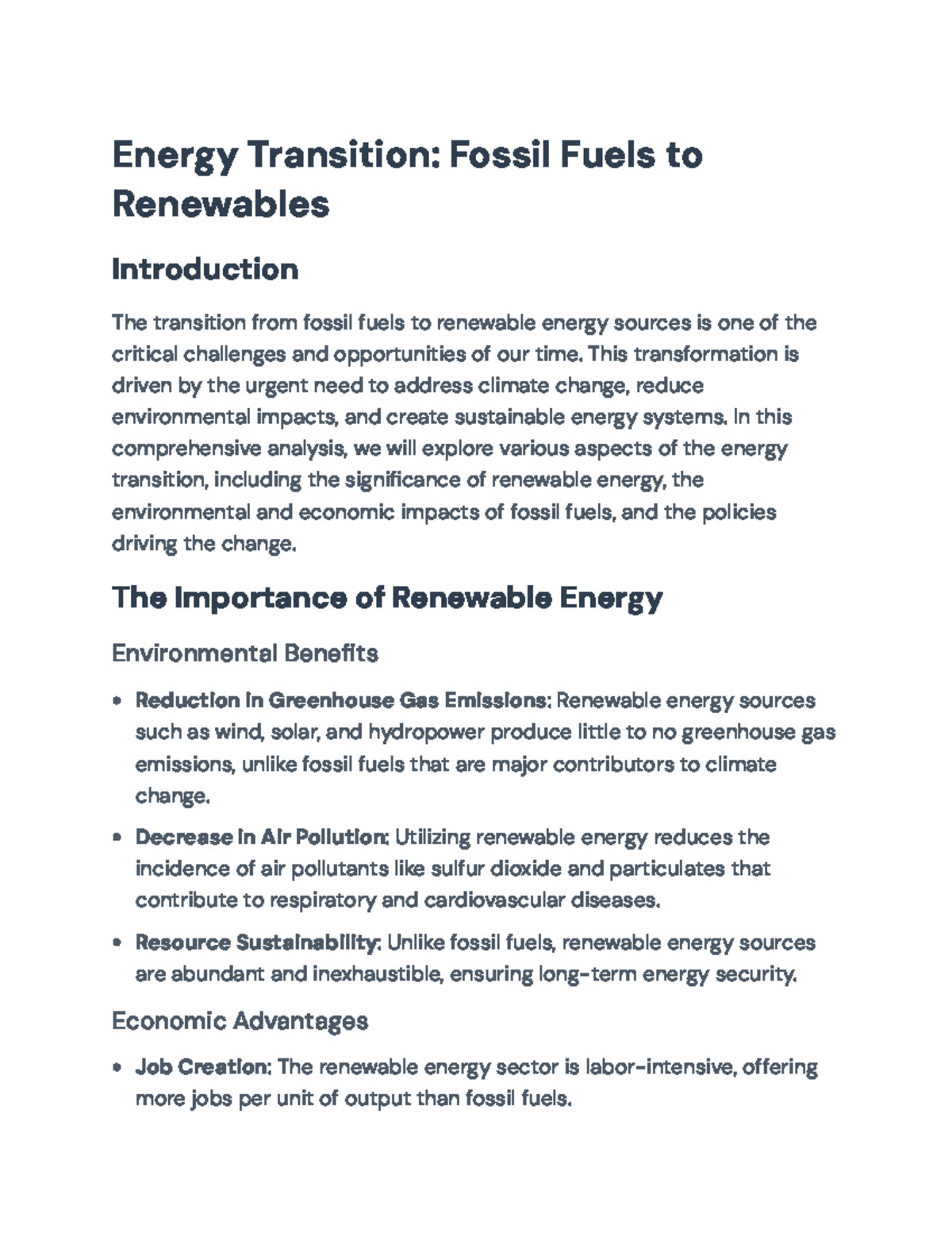 Energy Transition: Moving from Fossil Fuels to Renewables Analysis ...