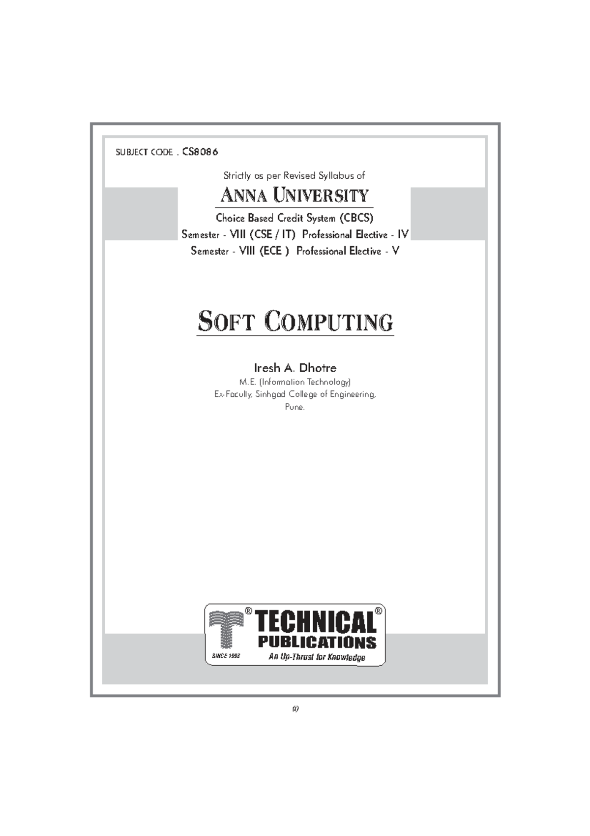 CS8086 - Soft Computing: Comprehensive Study Guide for Semester VIII ...