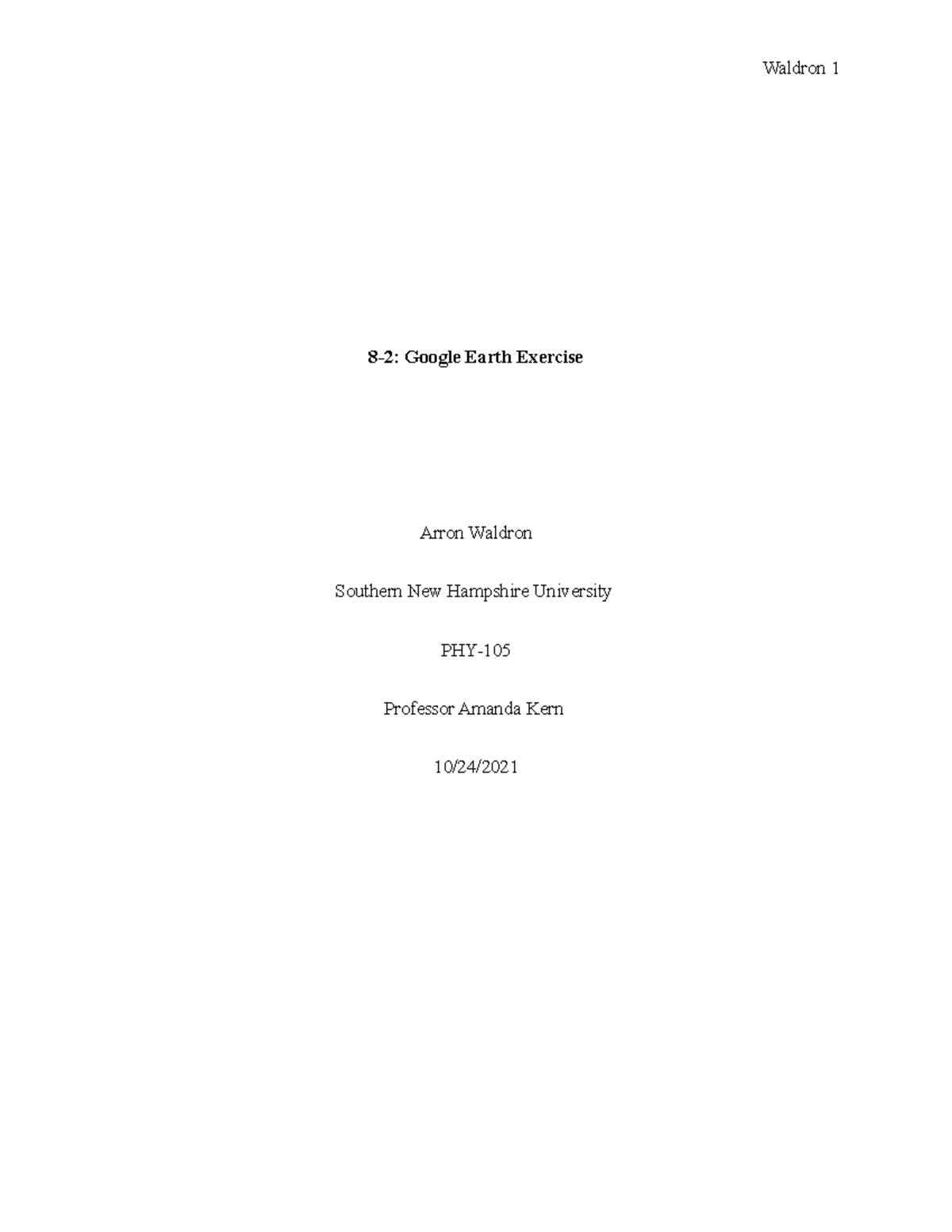 Google Earth Exercise 8-2: Climate Impact Analysis and Predictions ...