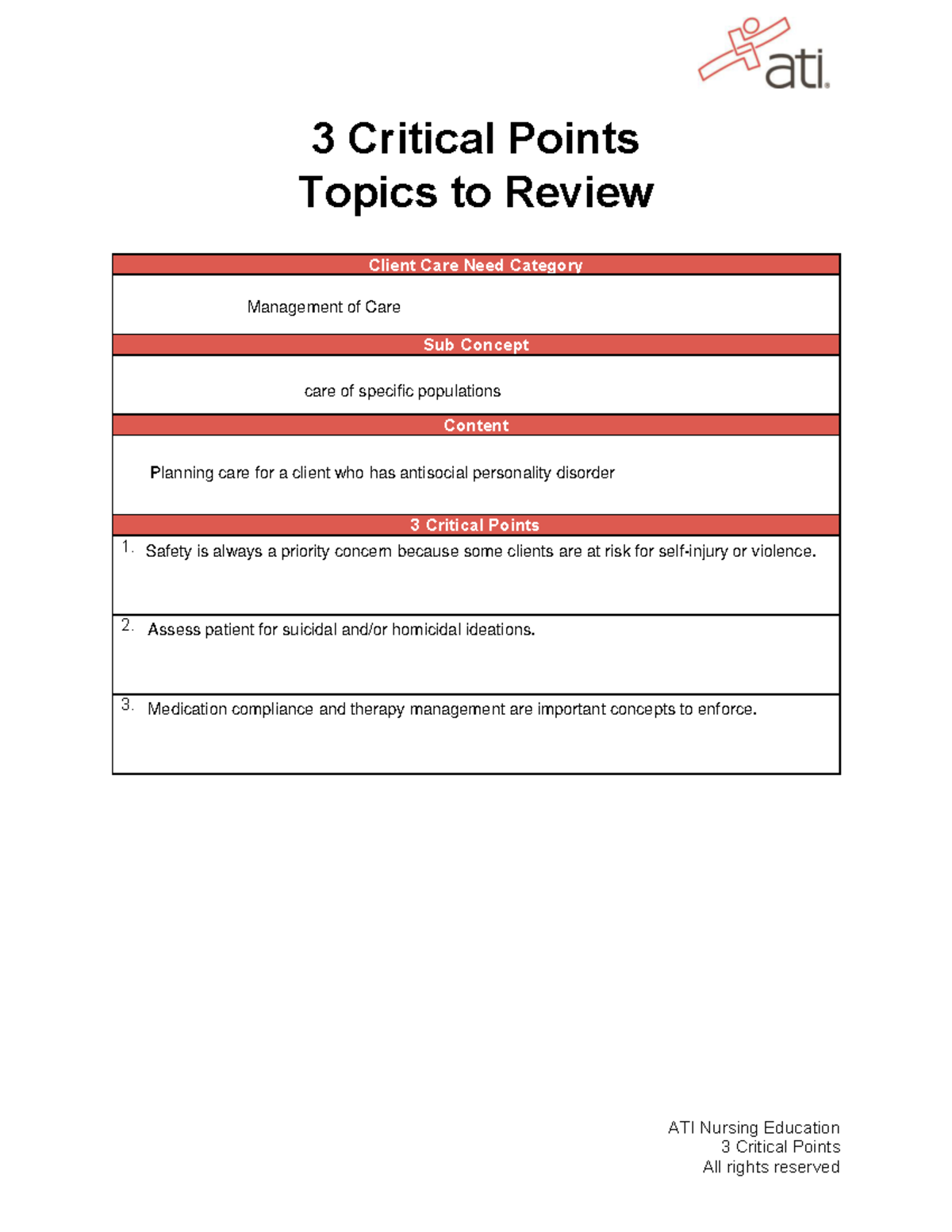 3-critical-points-worksheet Community Practice A - ATI Nursing ...