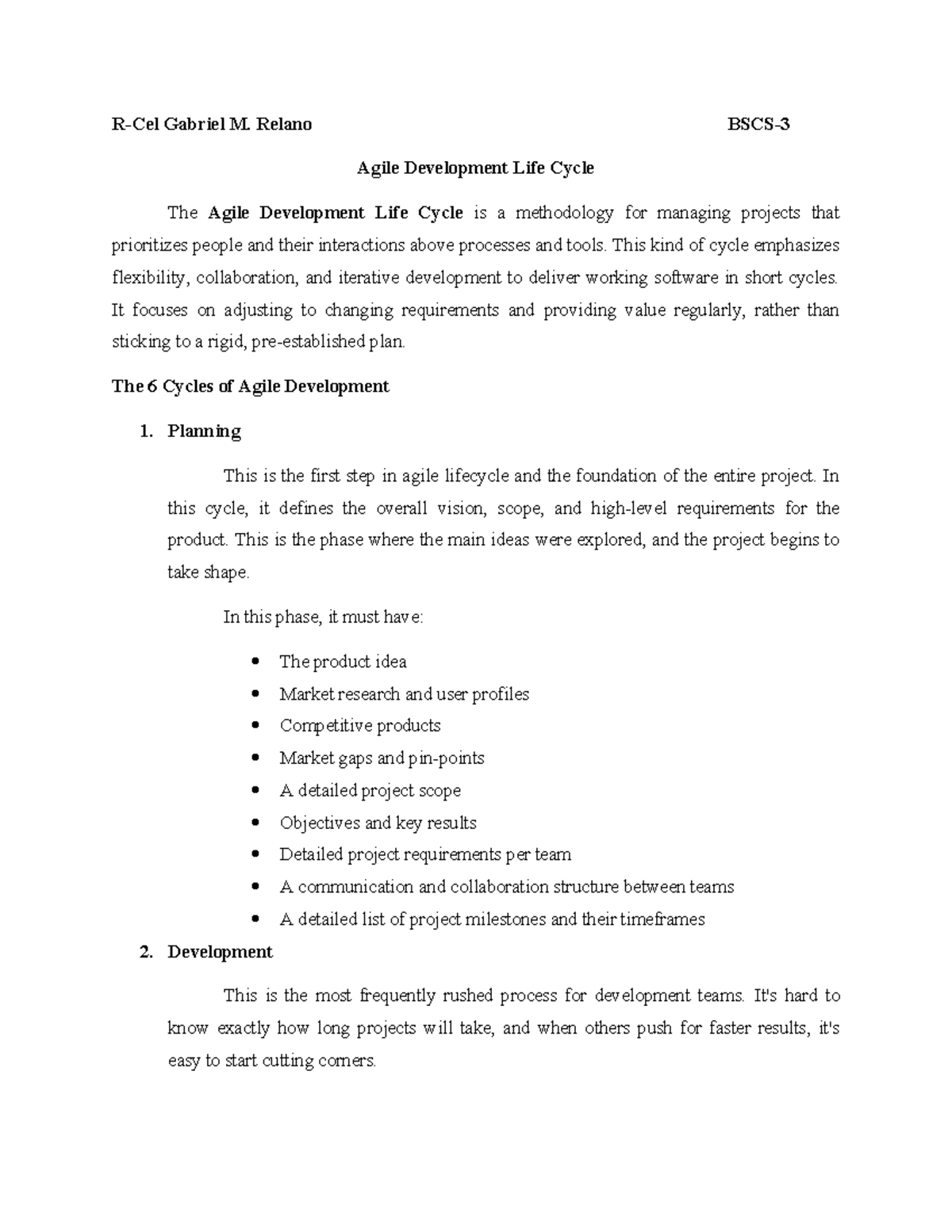 Agile Development Life Cycle Overview and Key Phases - Studocu