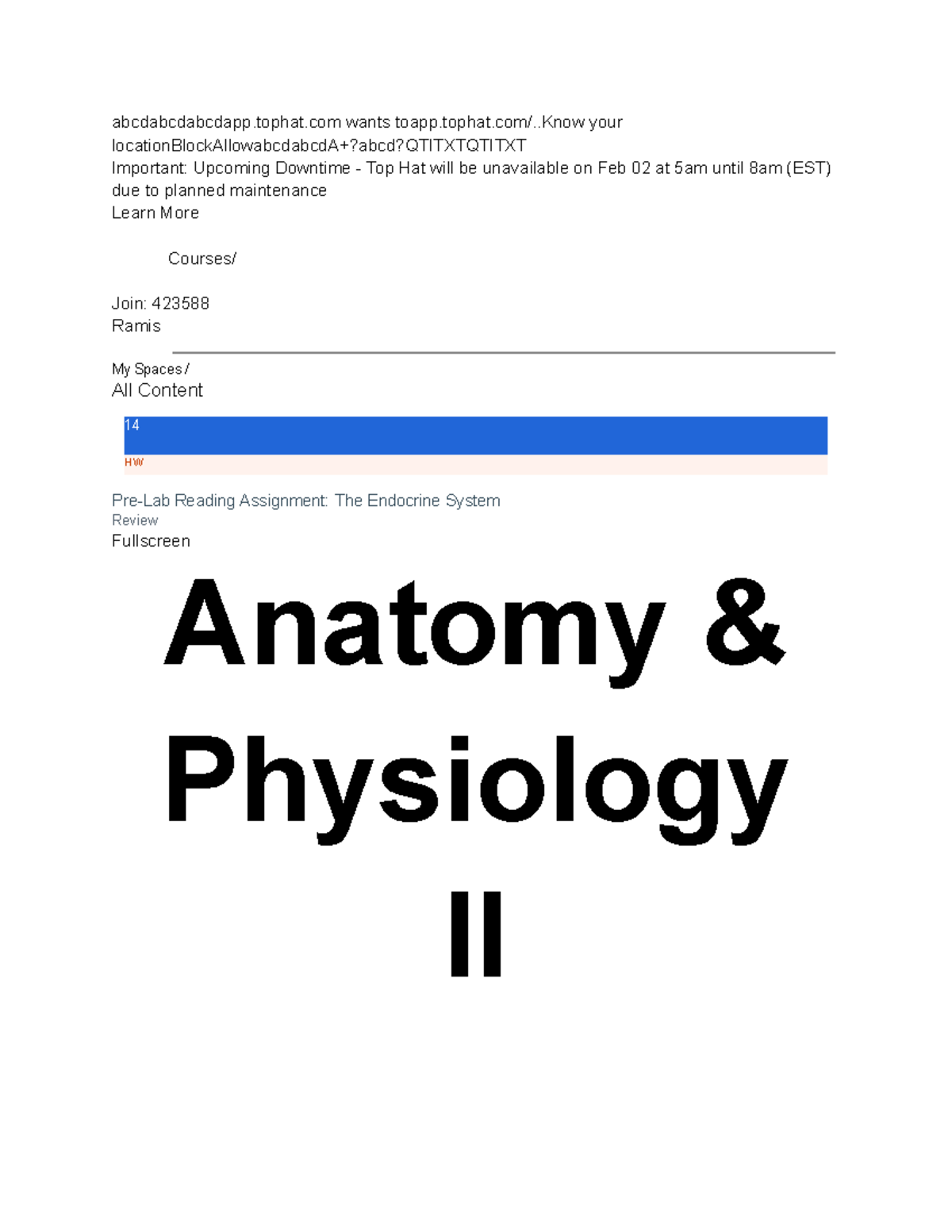 Lab Report: Anatomy & Physiology II - The Endocrine System Overview ...