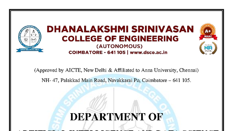 DSA LAB Manual - Practical Work for B.Tech AI & DS (2023) - Studocu