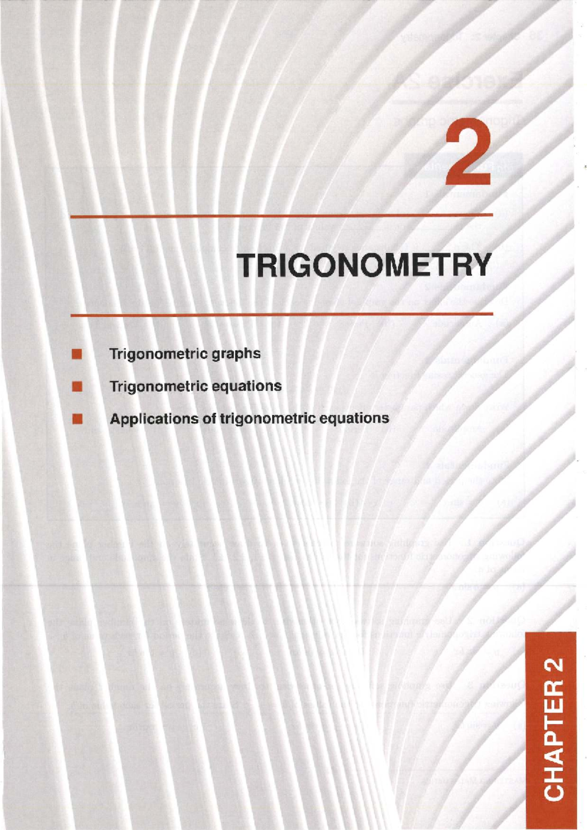 Mastering Mathematics: Trigonometry CHAPTER 2 Review and Exercises ...