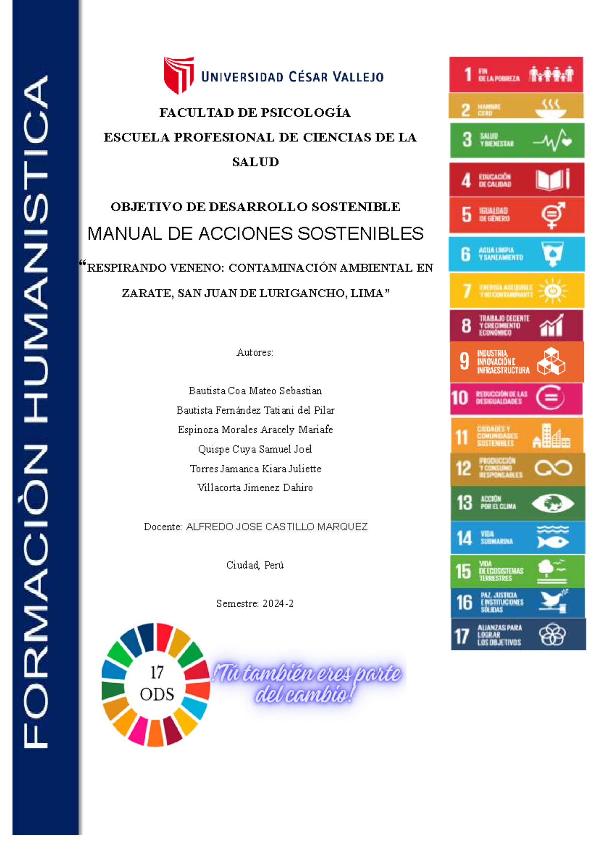 Manual de Acciones Sostenibles ODS: Contaminación Ambiental en Zárate ...