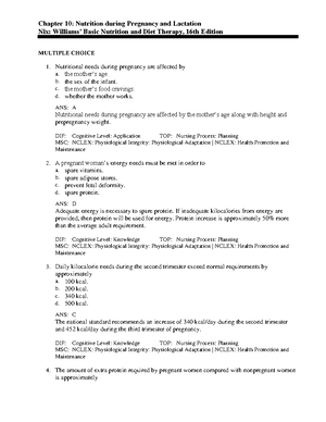Nutrition diet therapy - NUTRITION IN THE LIFE CYCLE Throughout the ...