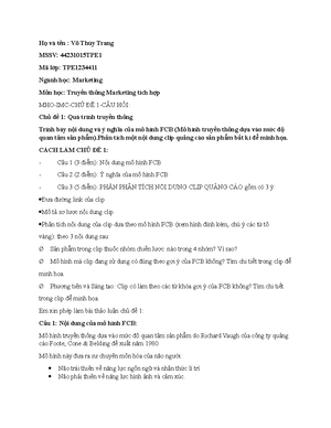 [Solved] Trong quy trnh bn hng giai on pht sinh tim nng cch no thng mt ...