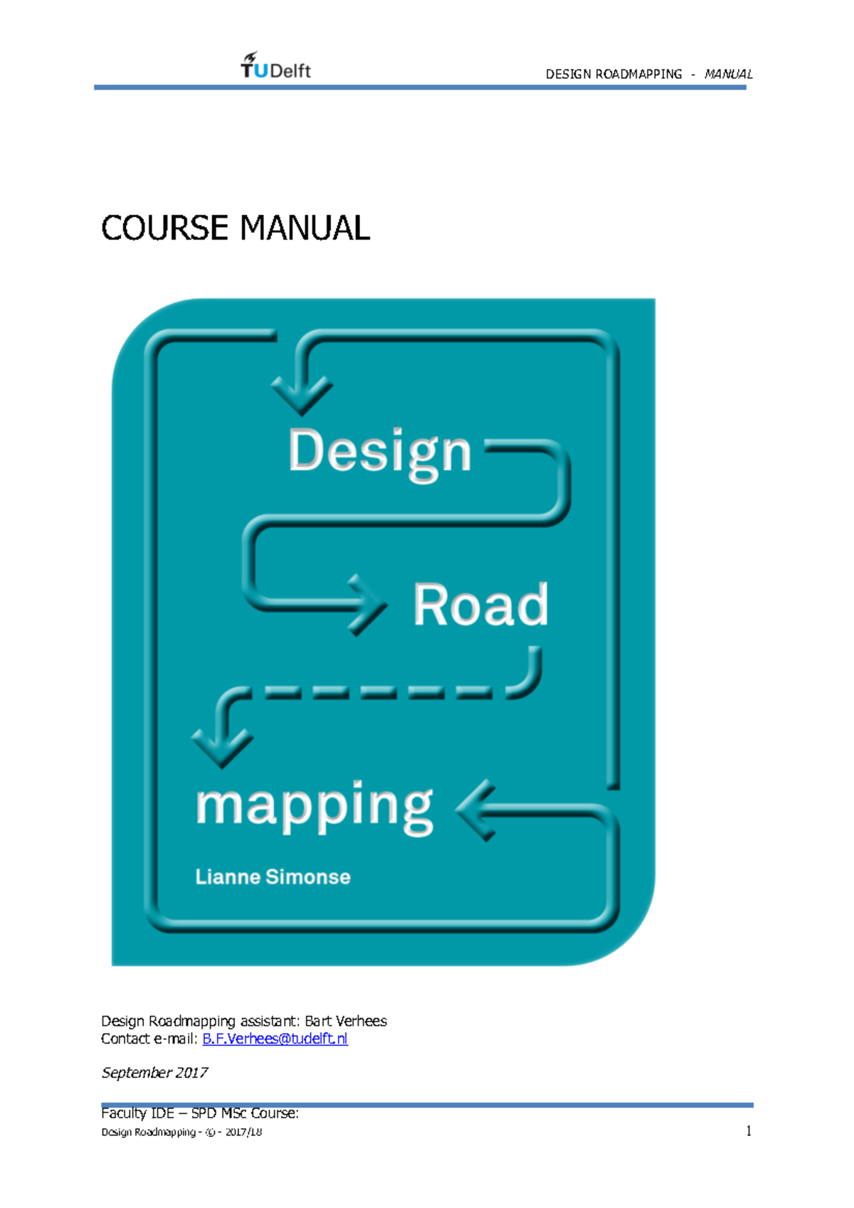 Design Roadmapping Manual SPD MSc Course - Updated v1R - Studeersnel
