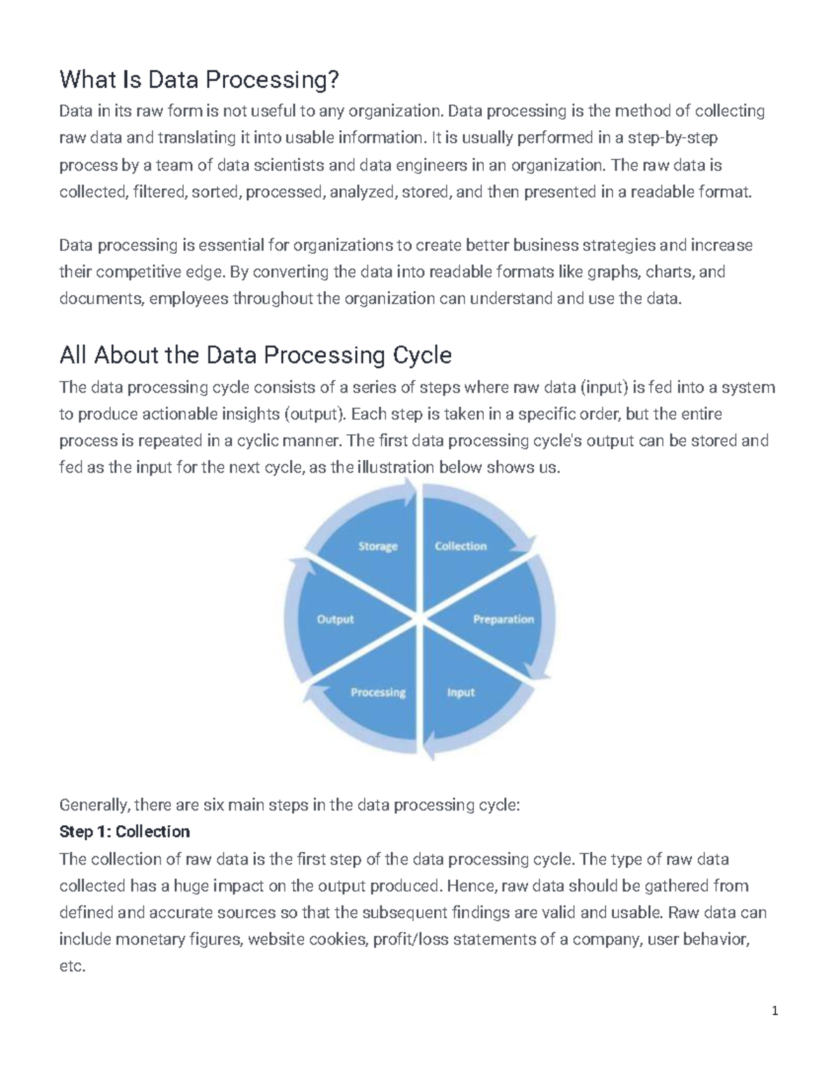Data Processing Explained: Steps, Types, and Future Trends - Studocu