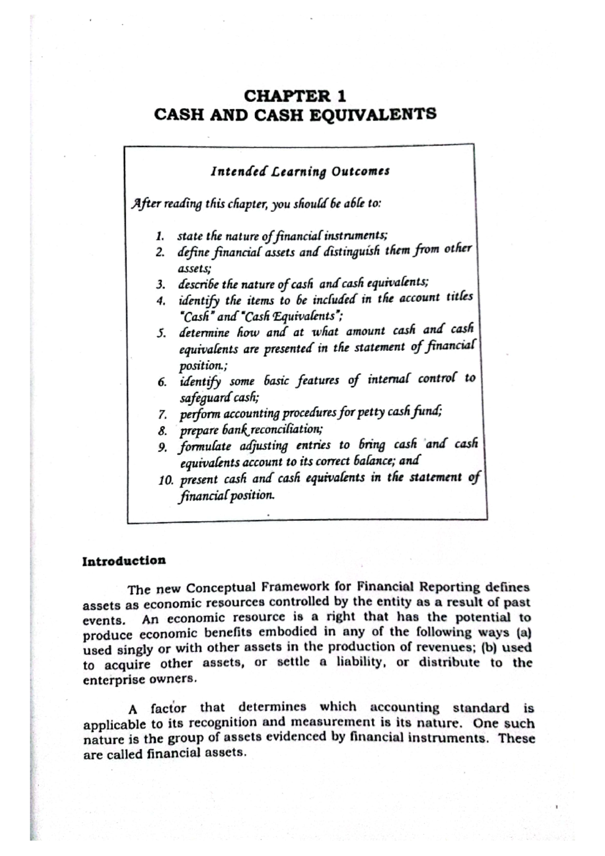 Intacc 1 Chapter 1 - Intro to Intermediate Accounting by Robles ...