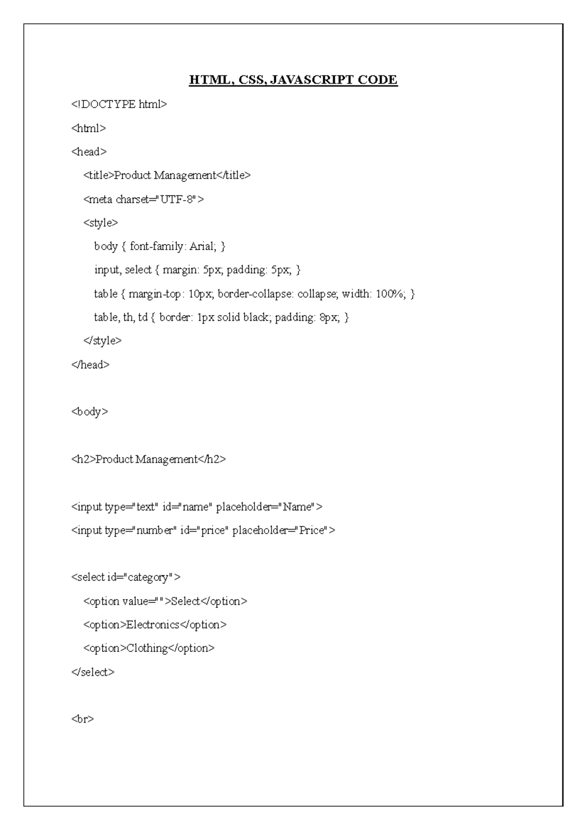 HTML, CSS, JS, jQuery, AJAX Code Overview and Explanation - Studocu