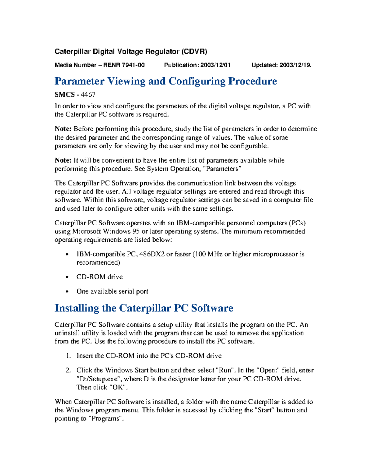 CDVR Parameter Viewing & Configuring Procedure Guide - Studocu