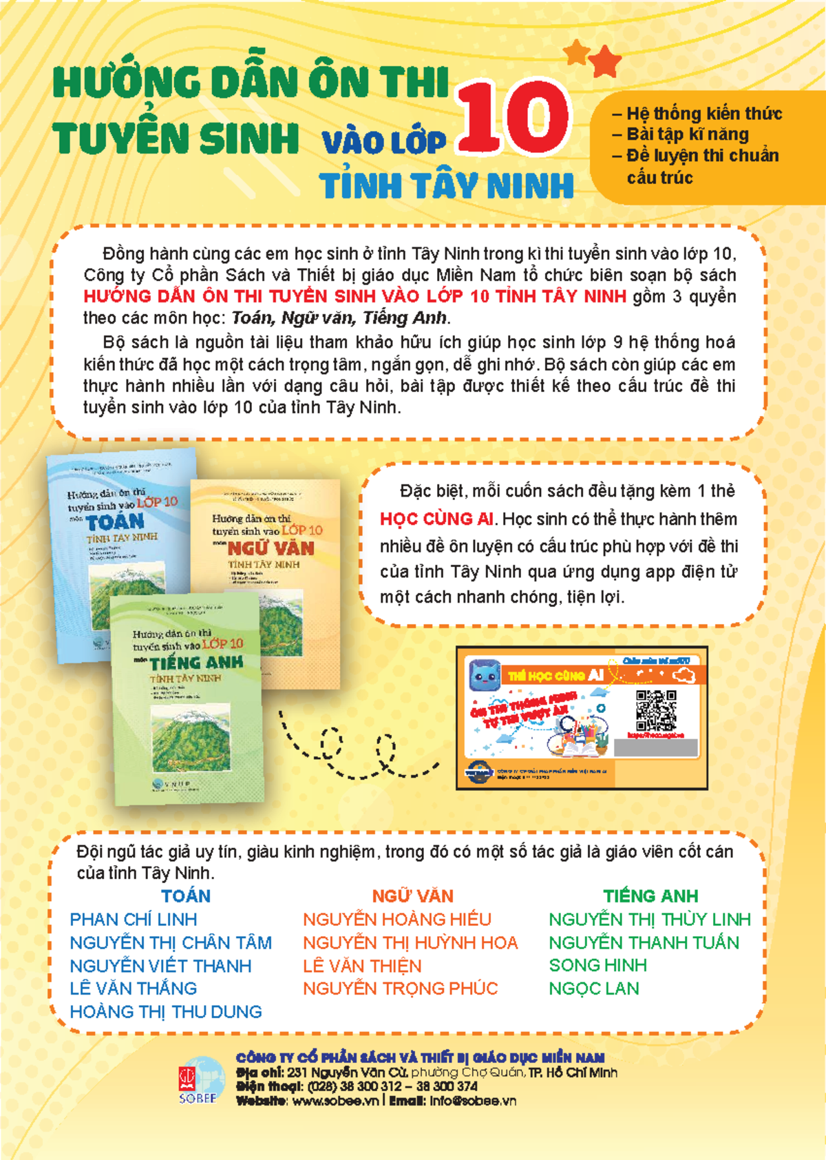 Hướng Dẫn Ôn Thi Tuyển Sinh Vào Lớp 10 Tỉnh Tây N…