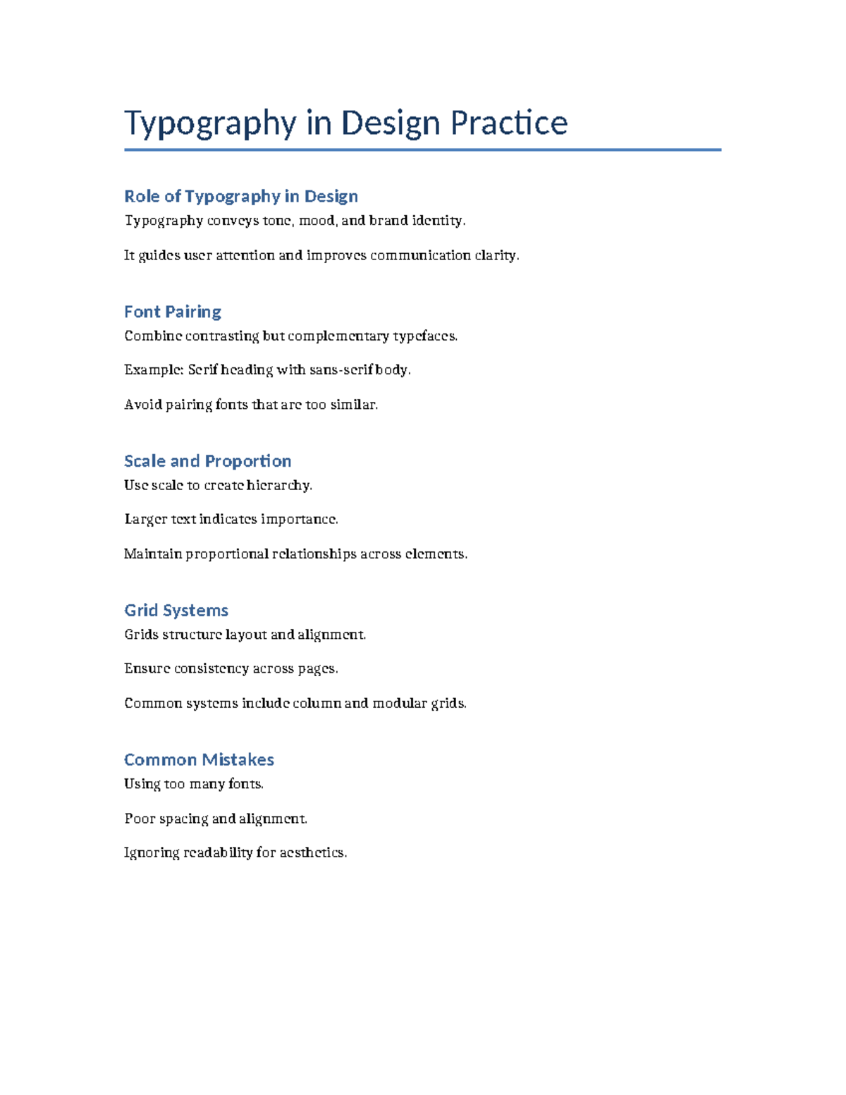 Typography Design Practice - Typography in Design Practice Role of ...