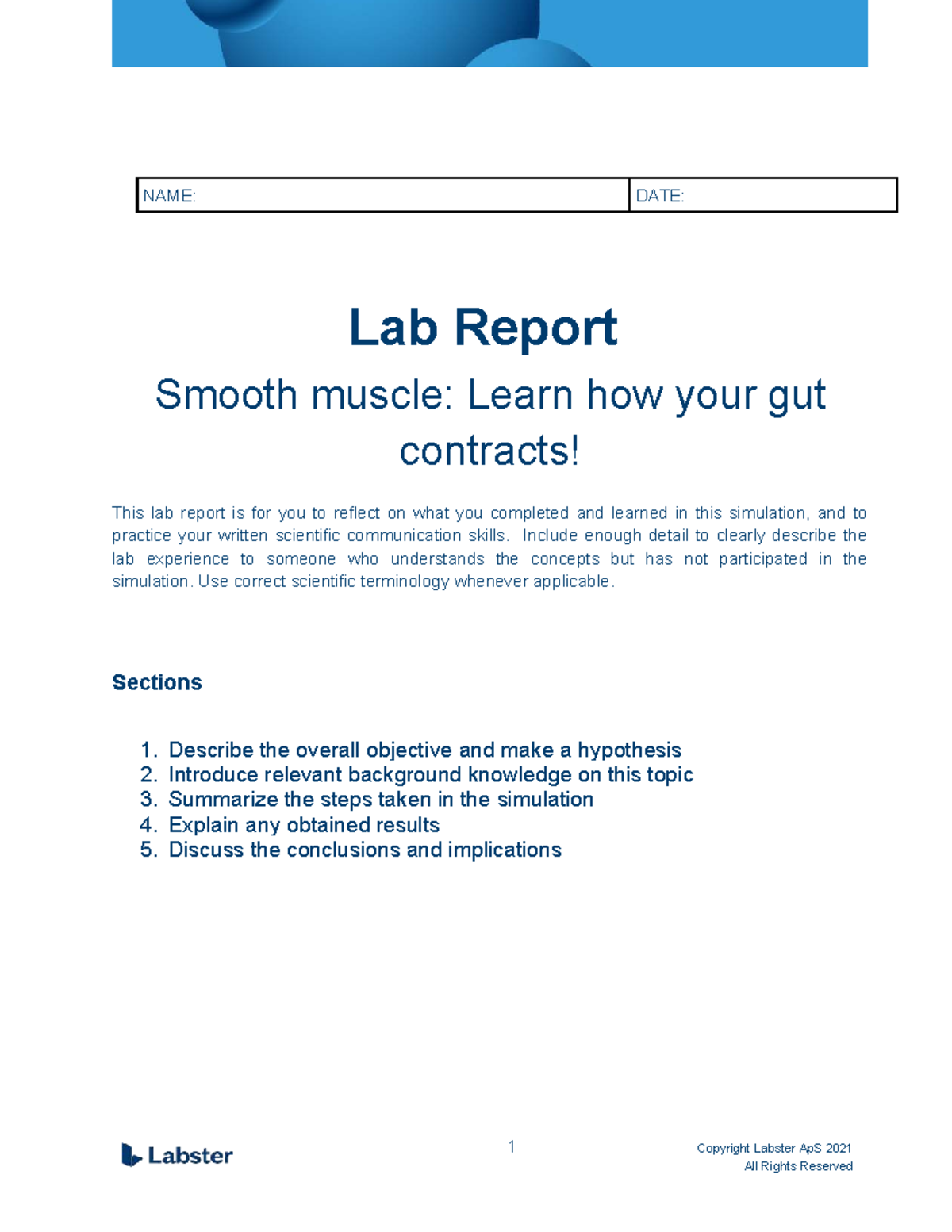 Lab Report: Smooth Muscle Function & Gut Contraction Analysis - Studocu