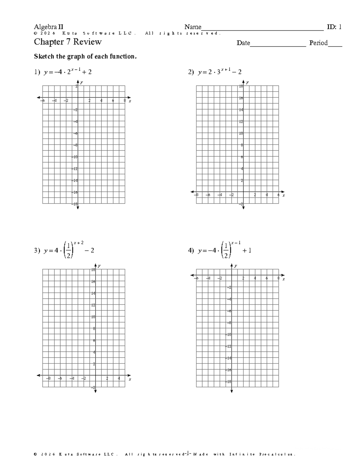 Algebra II Chapter 7 Quiz Review 2026 - Studocu