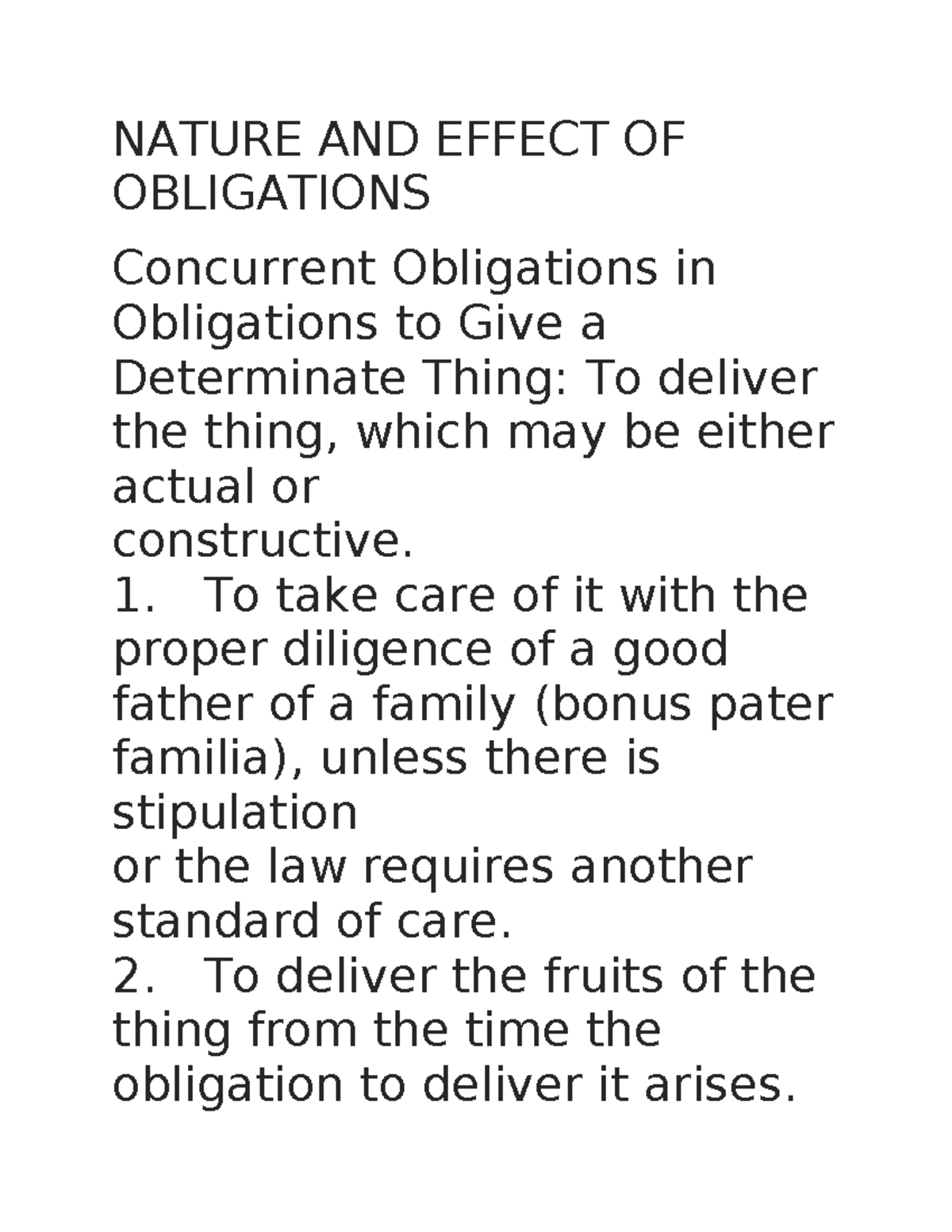 RFBT - Nature and Effects of Obligations: Key Concepts and Remedies ...