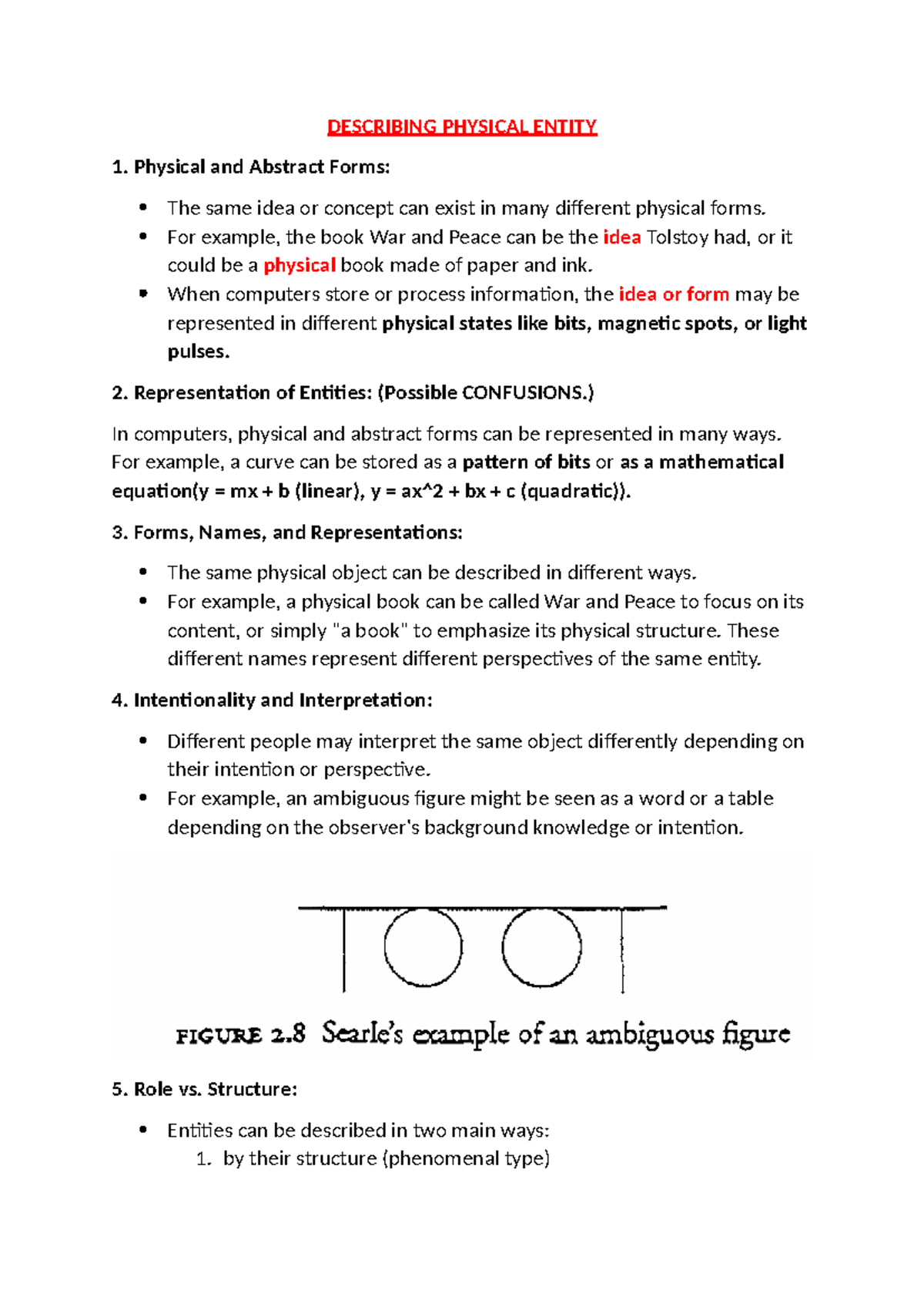 Describing Physical Entities - Lecture Notes (Course Code: PHYS101 ...
