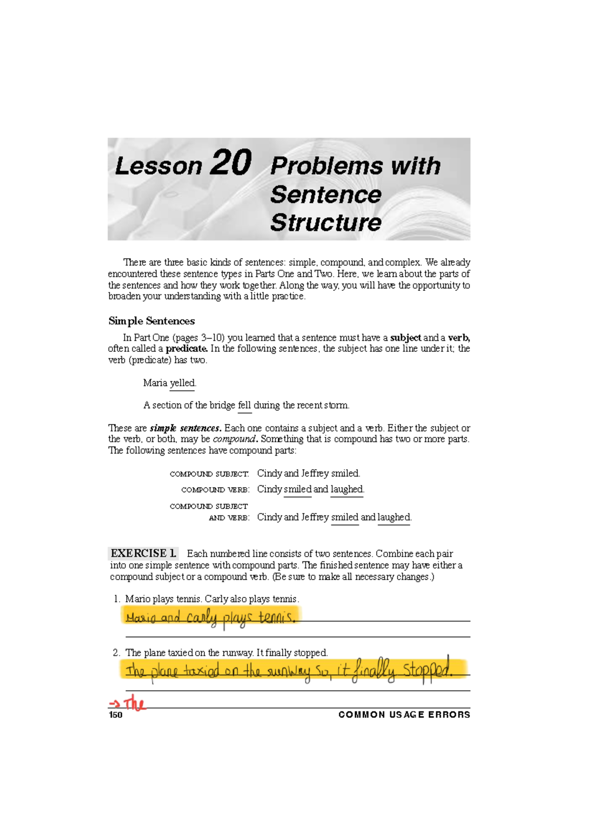 Lesson 20: Understanding Sentence Structures and Their Types - Studocu