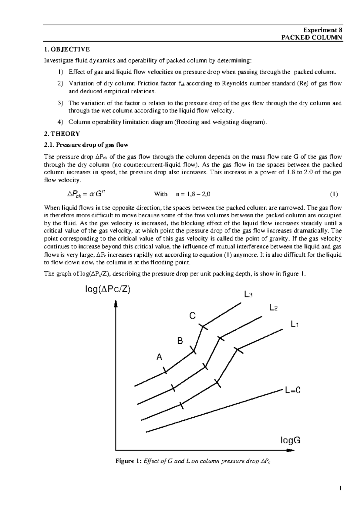Packed Column Experiment 8: Fluid Dynamics & Pressure Drop Analysis ...