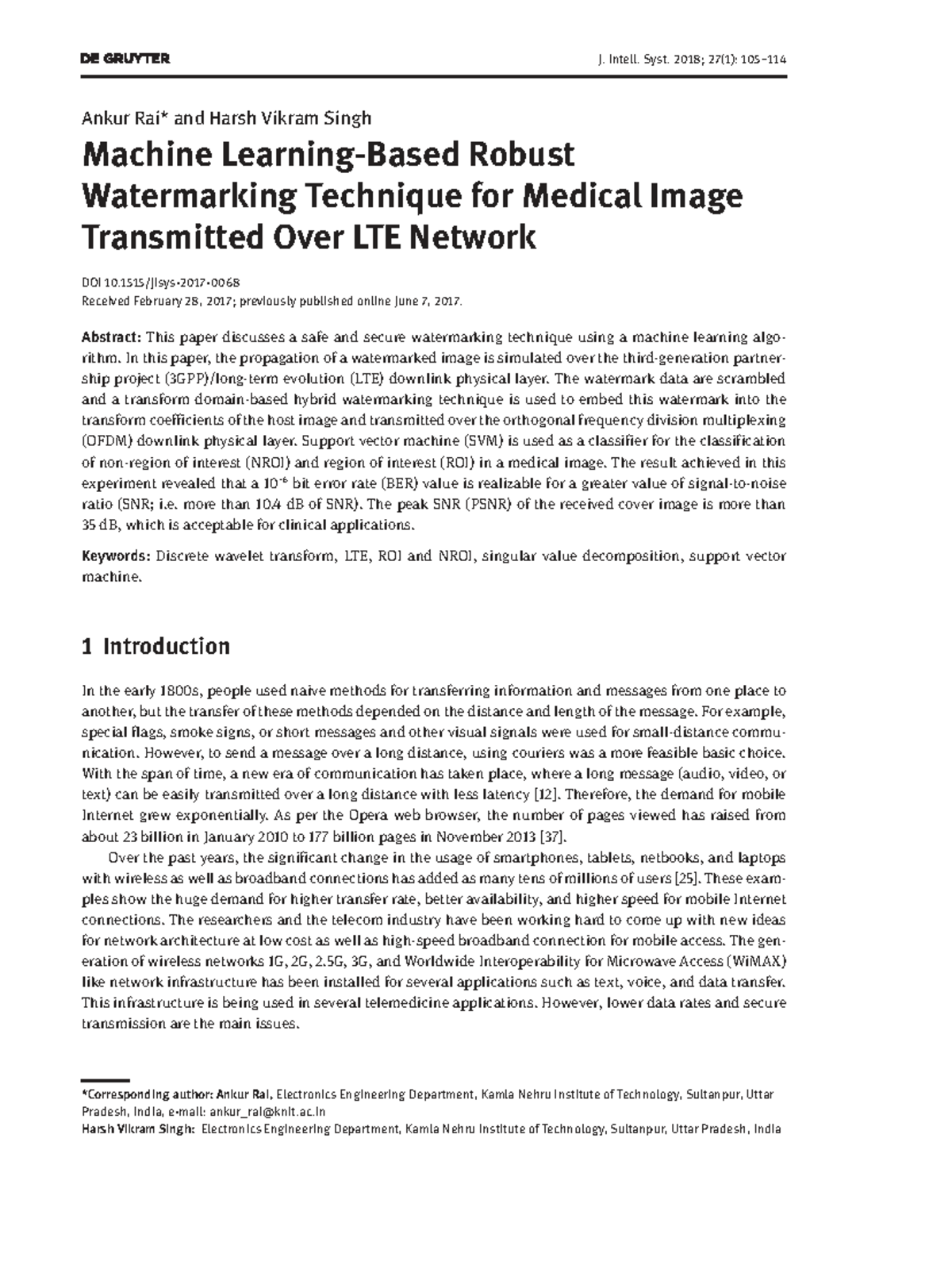 Machine Learning Based Robust Watermarking for Medical Images (J ...