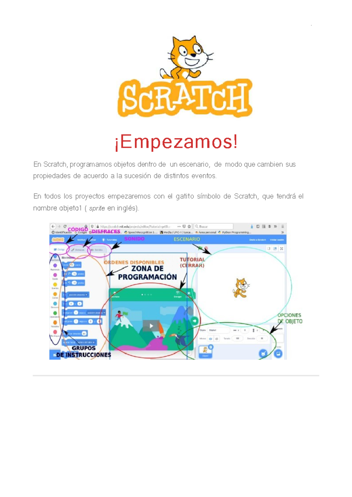 Scratch-4: Manual de Ejercicios y Animaciones en Scratch - Studocu