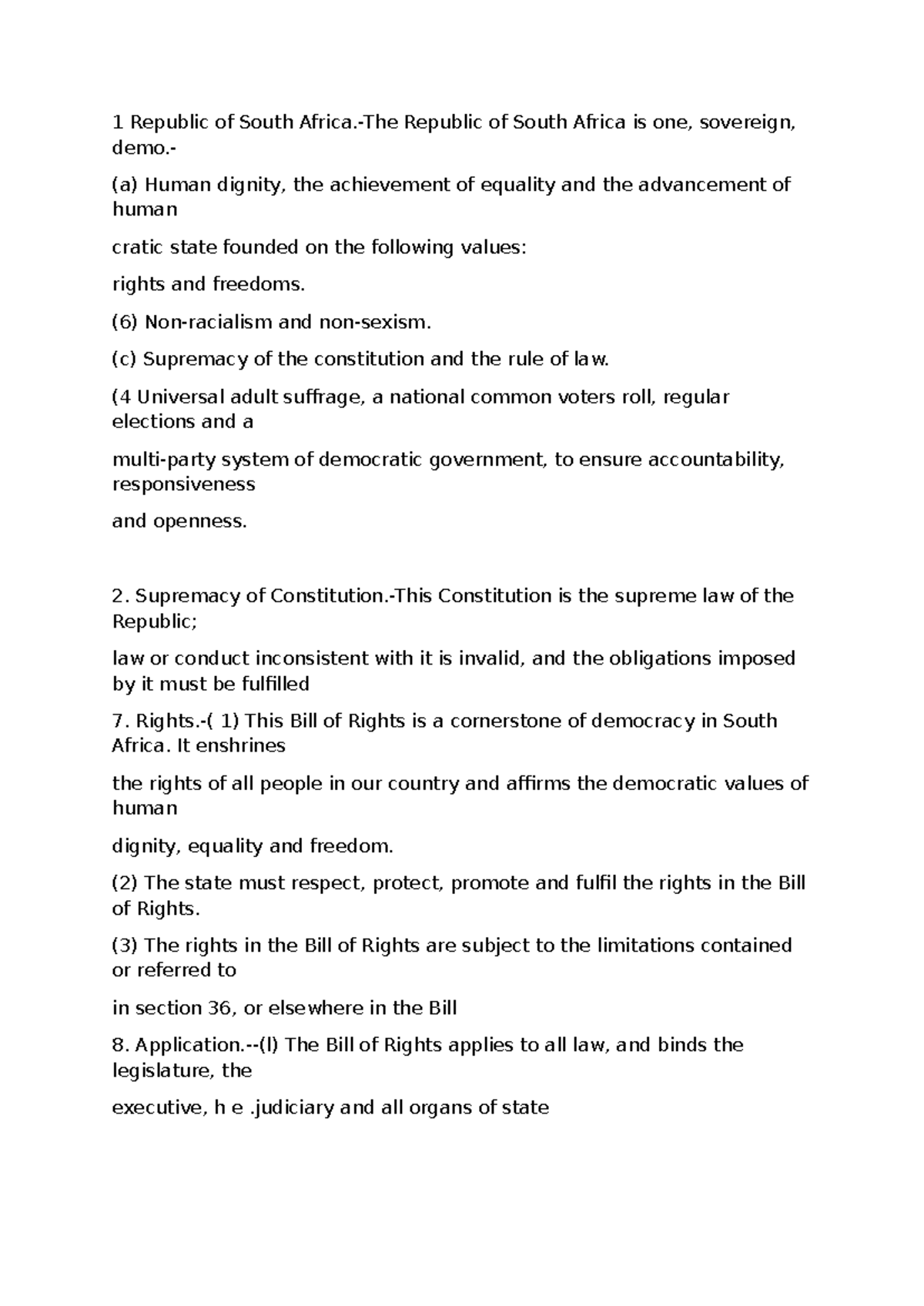 south-africa-s-constitution-key-provisions-and-bill-of-rights-six
