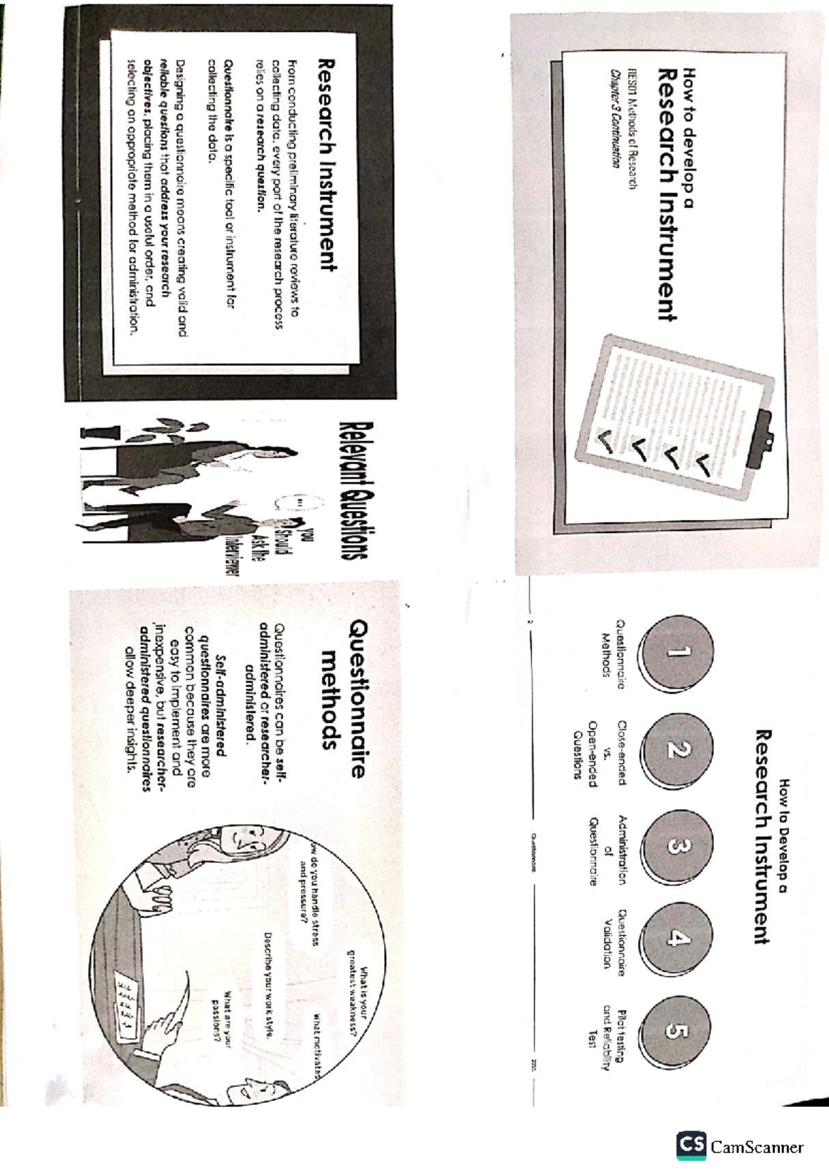 CS RES01 How to Develop a Research Instrument: Questionnaire Methods ...
