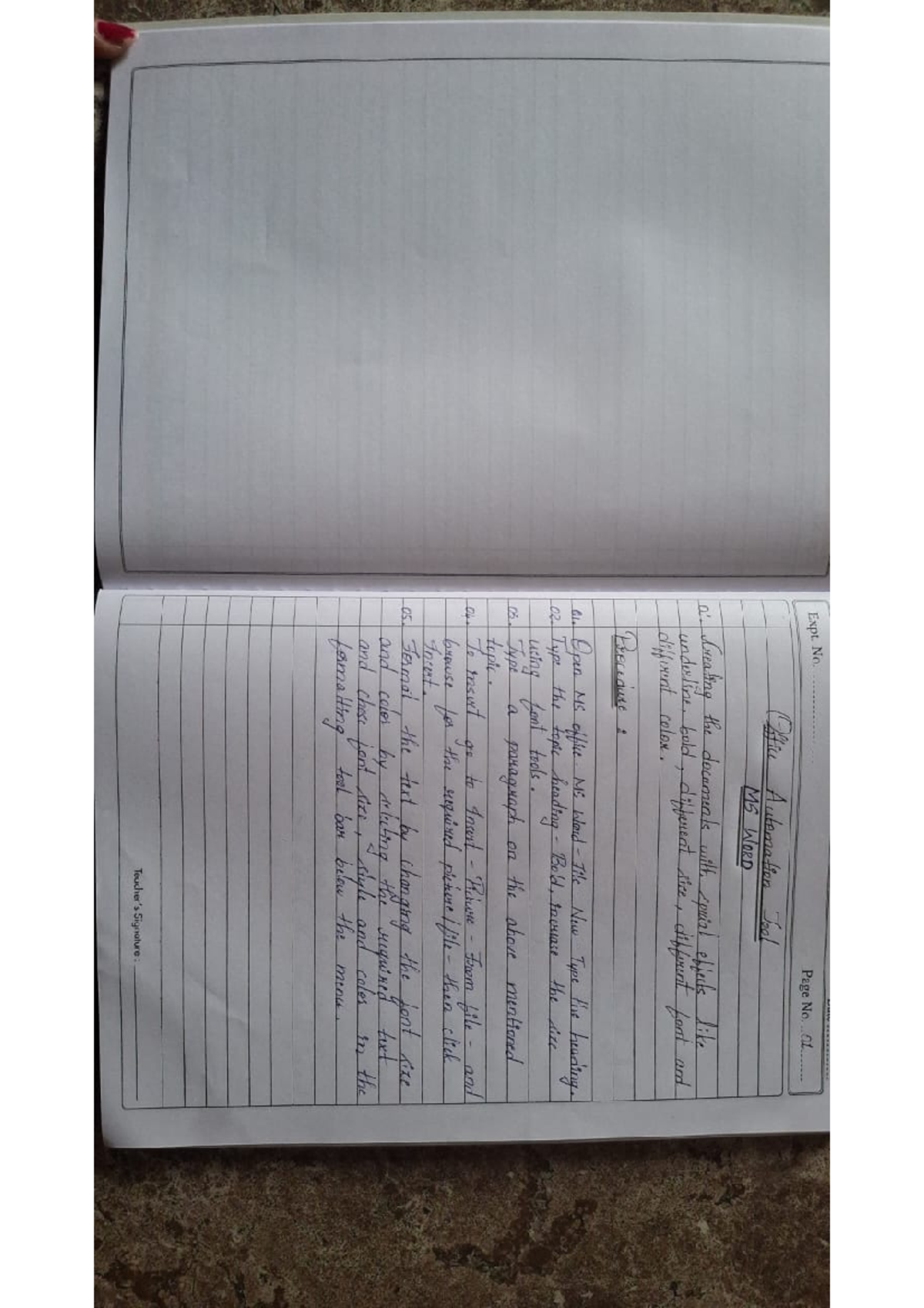 MS WORD - Detailed Notes on Office Automation Procedures - Studocu