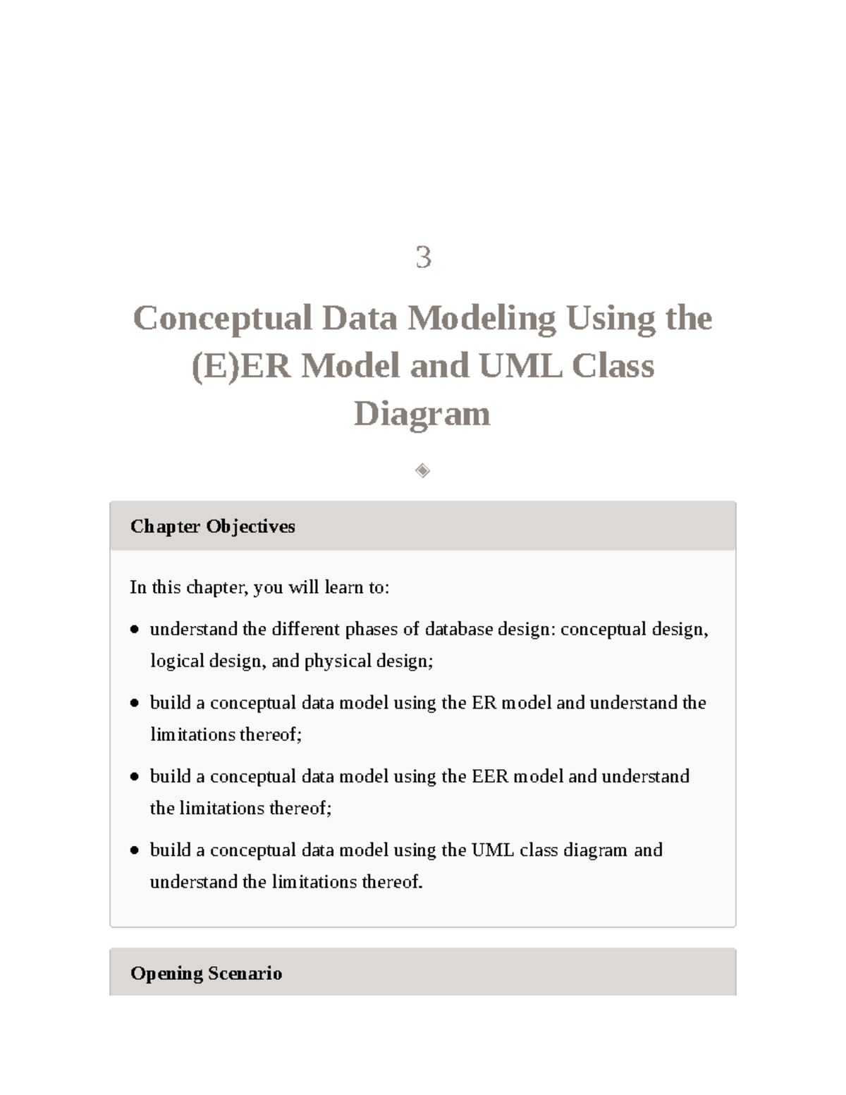 Chapter 3: Conceptual Data Modeling with ER, EER, and UML Diagrams ...