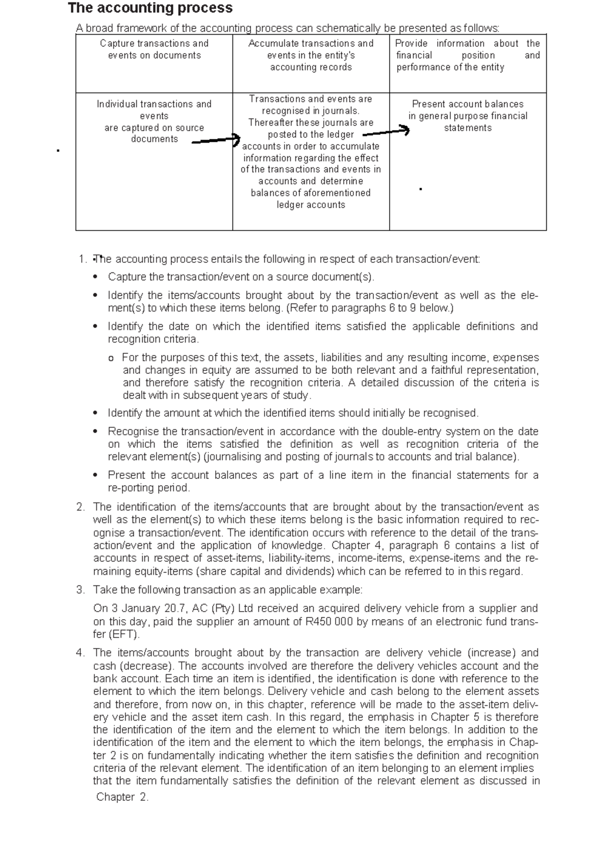 Chapter 5 - The Accounting Process Overview and Key Concepts - Studocu