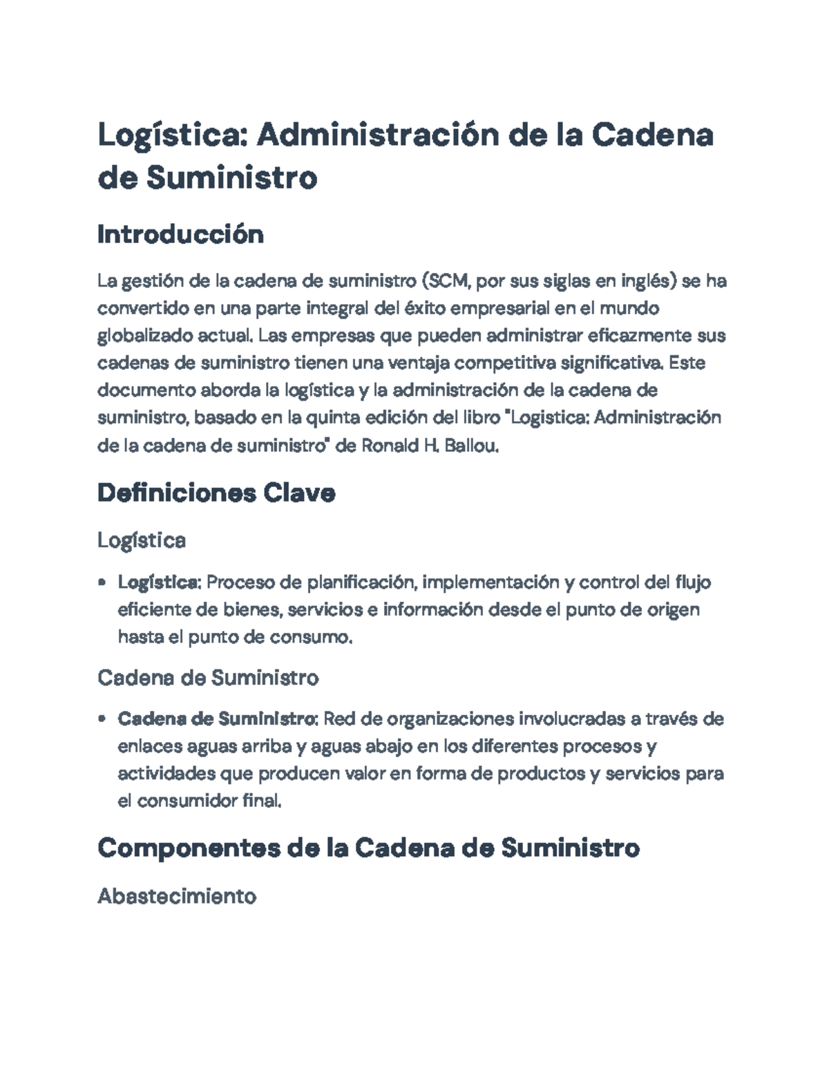 Logística y Administración de la Cadena de Suministro - SCM Insights ...