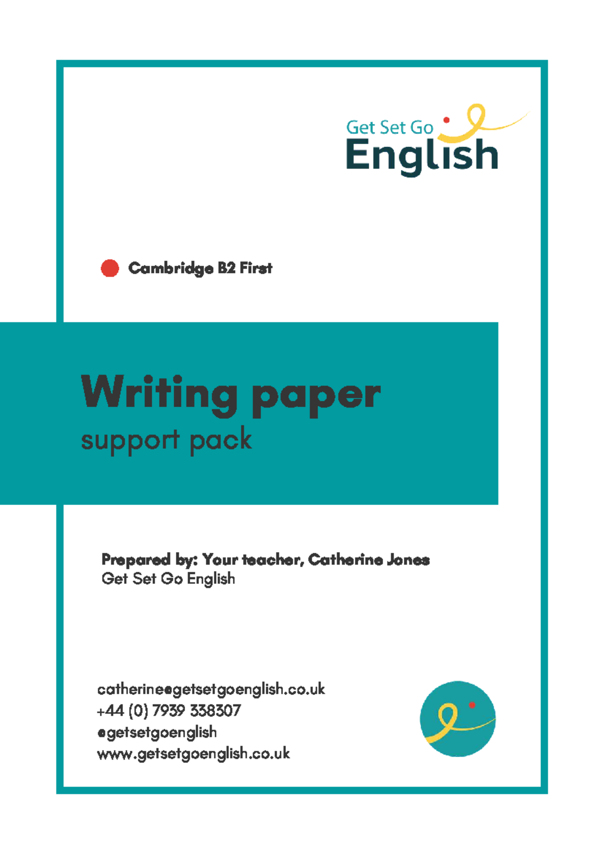 Cambridge B2 First Writing Support Pack: Comprehensive Guide - Studocu