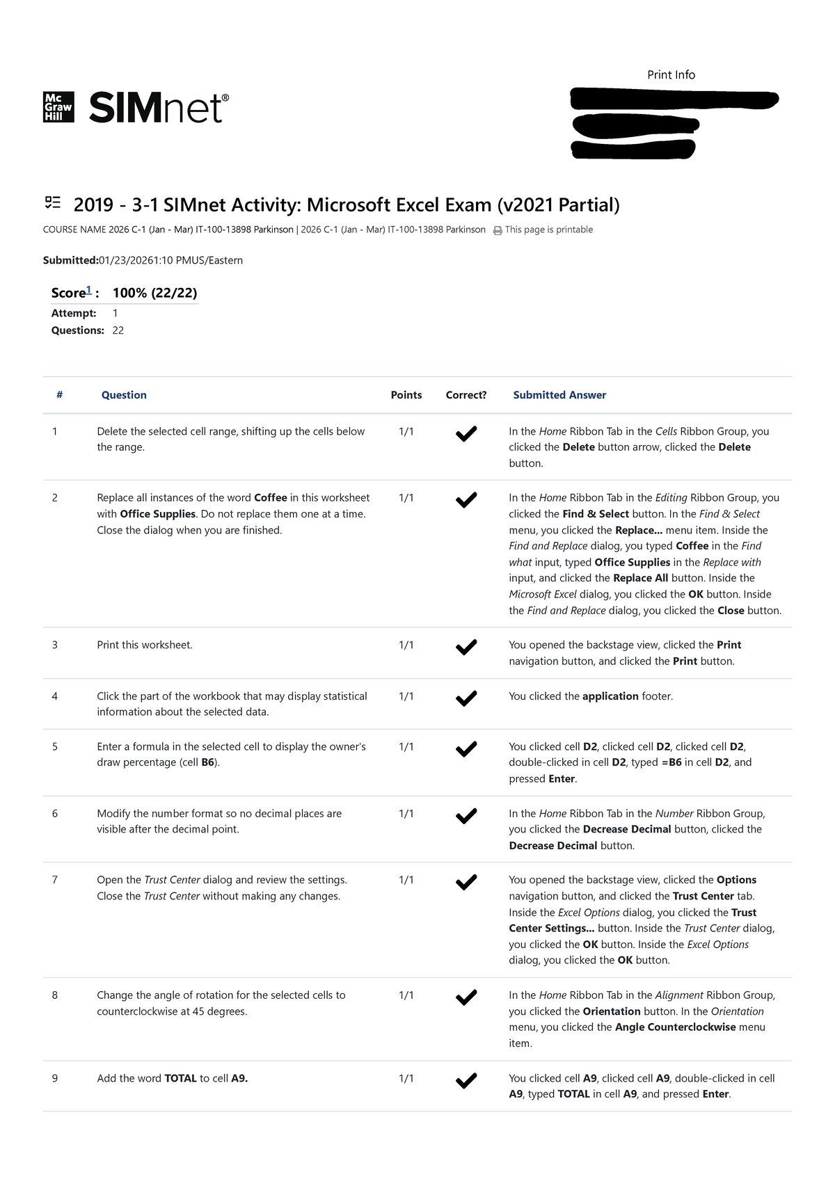 2019 - SIMnet Activity: Microsoft Excel Exam (v2021 Partial) - Studocu